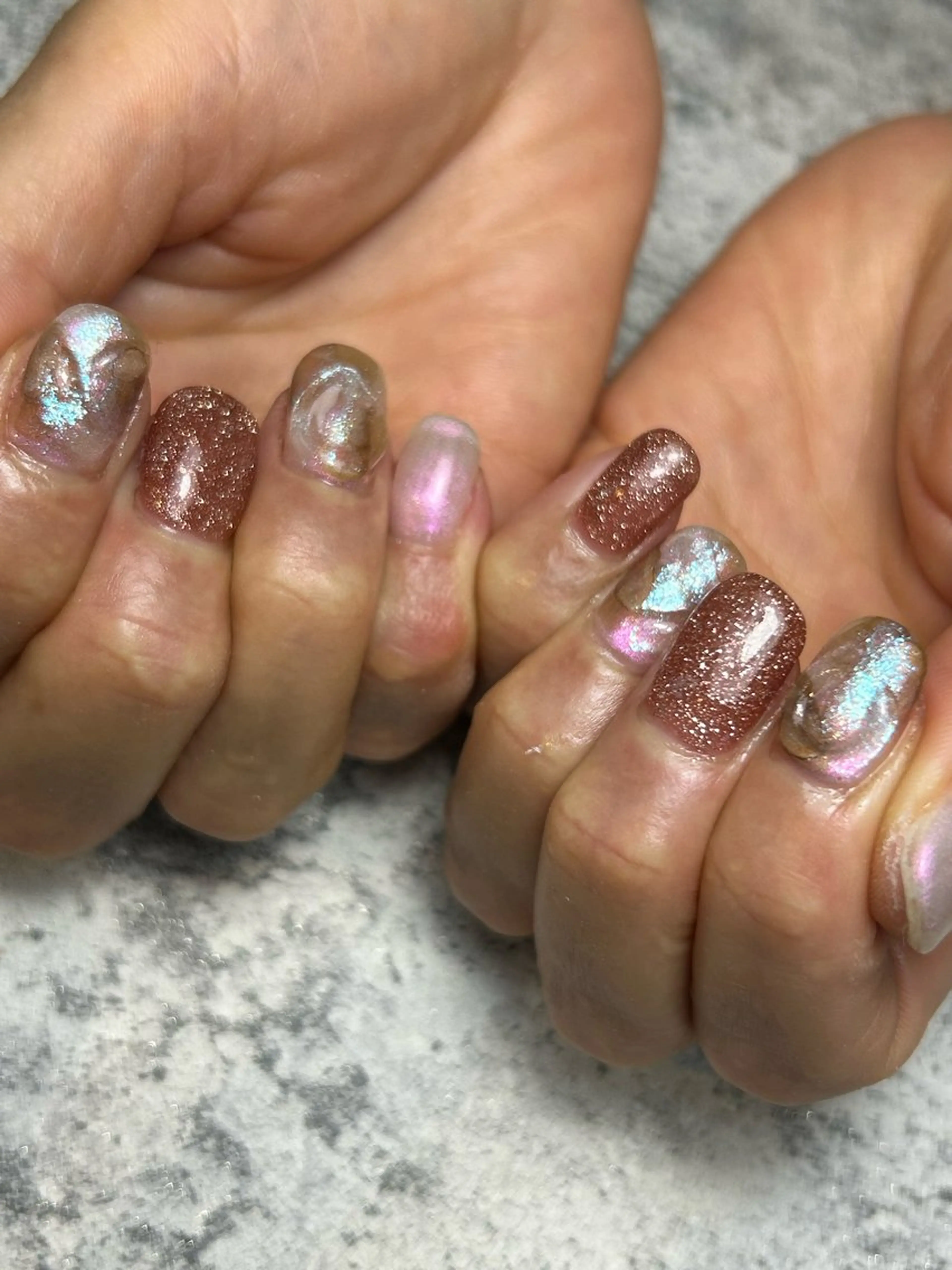 ネイル キラキラネイル 東十条muumii ネイルまつ毛のネイルデザイン