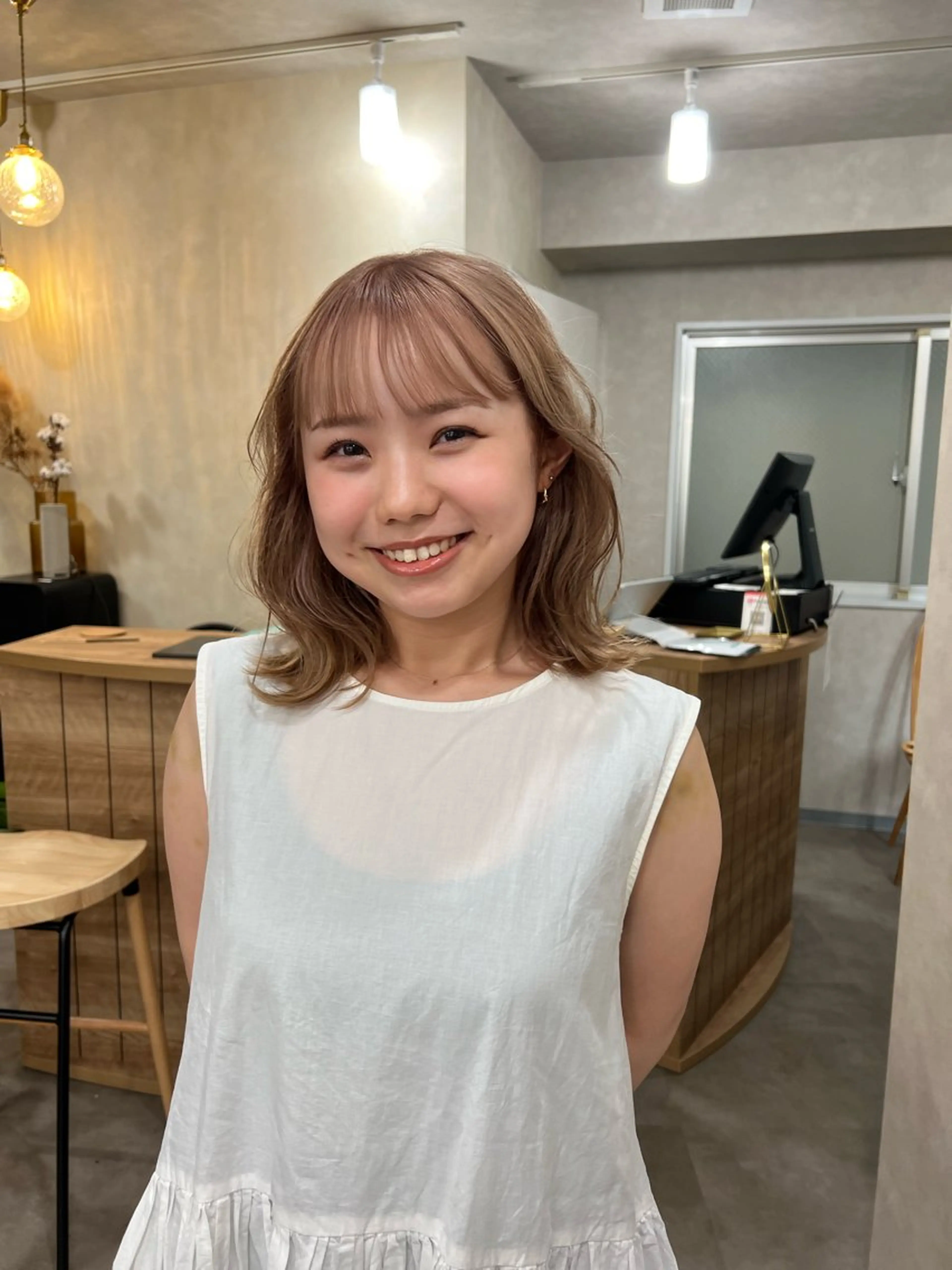 ミディアム 🌈いけだ あみ🌷のヘアスタイル