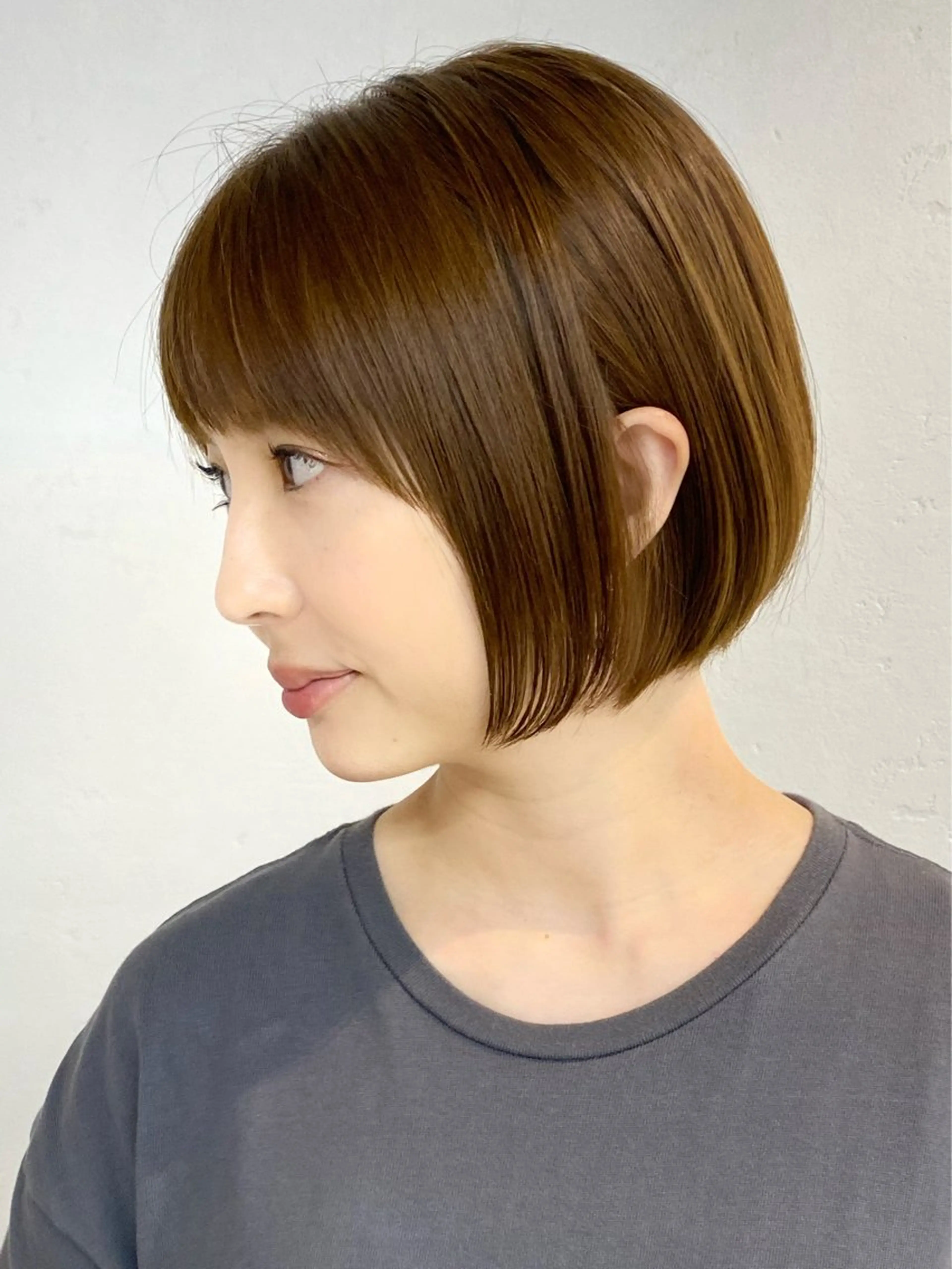 ショート カラー ボブ ショートヘア カット ヘアカラー トリートメント 当日予約🆗ショート /ハイライト/松本のヘアスタイル