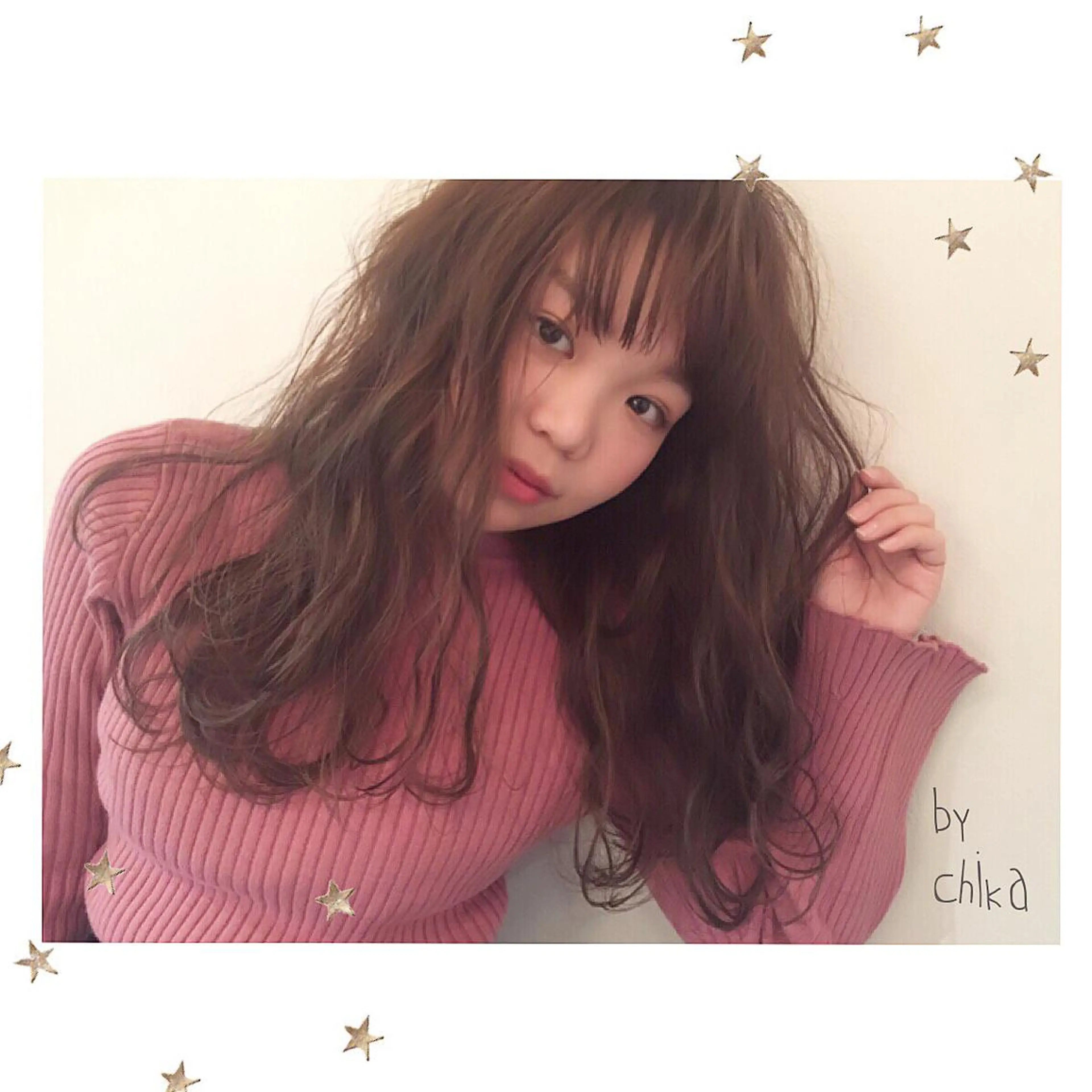 セミロング アッシュ ハイライト salon AKIRA所属・市川 千夏のヘアスタイル