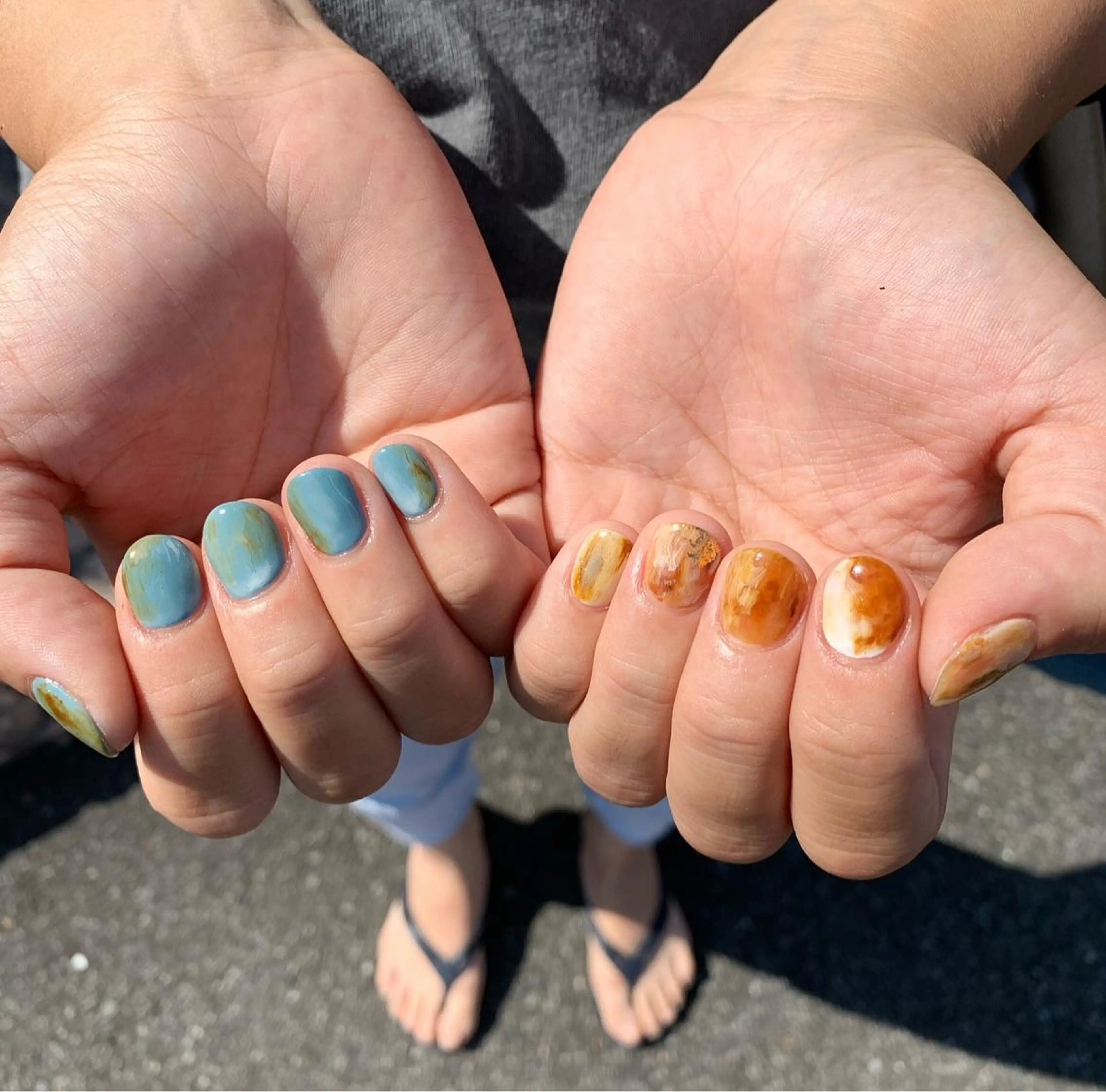 ネイル ニュアンスネイル ハンドネイル 佐藤 穂乃香のネイルデザイン