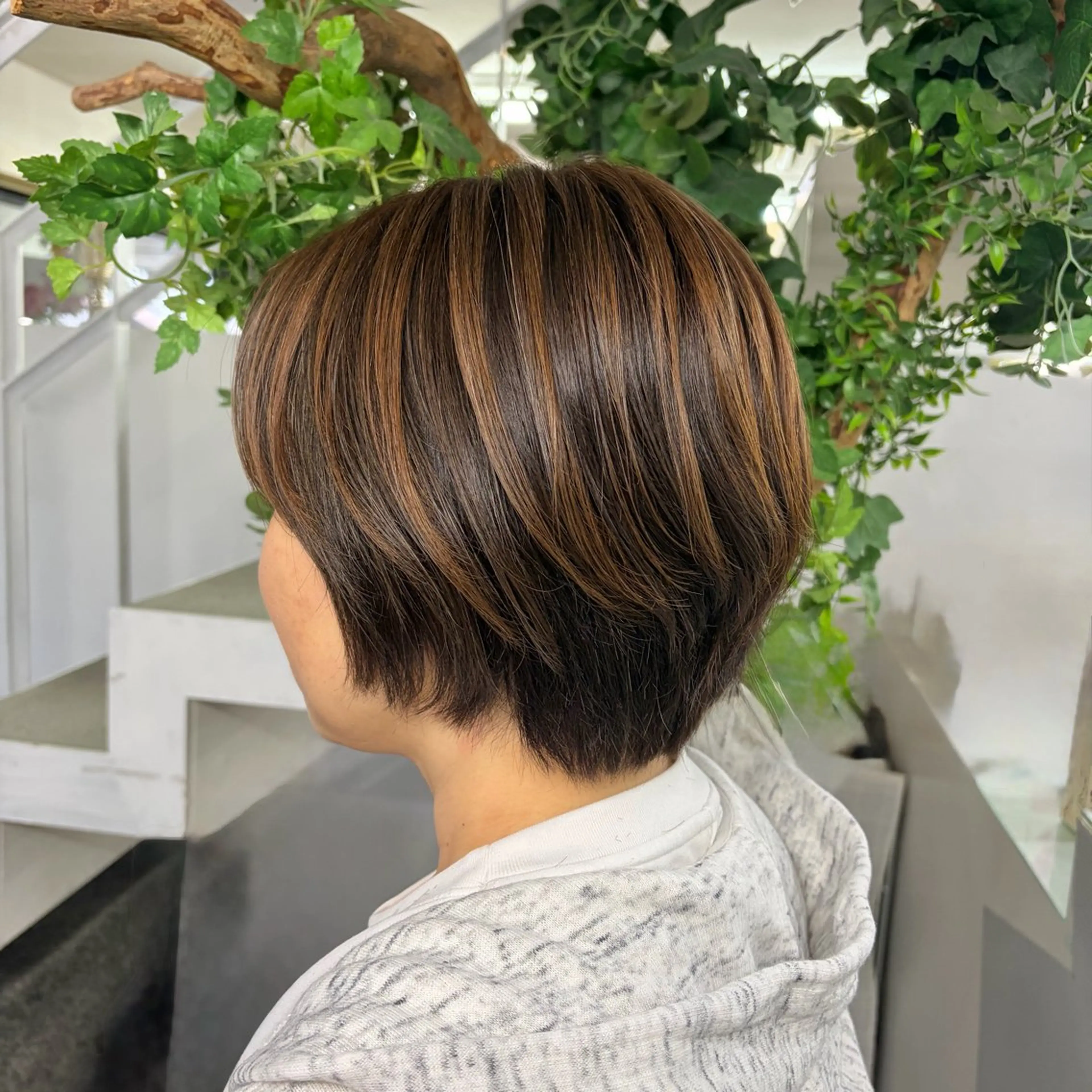 ショート カラー ショートヘア 山田 里美のヘアスタイル