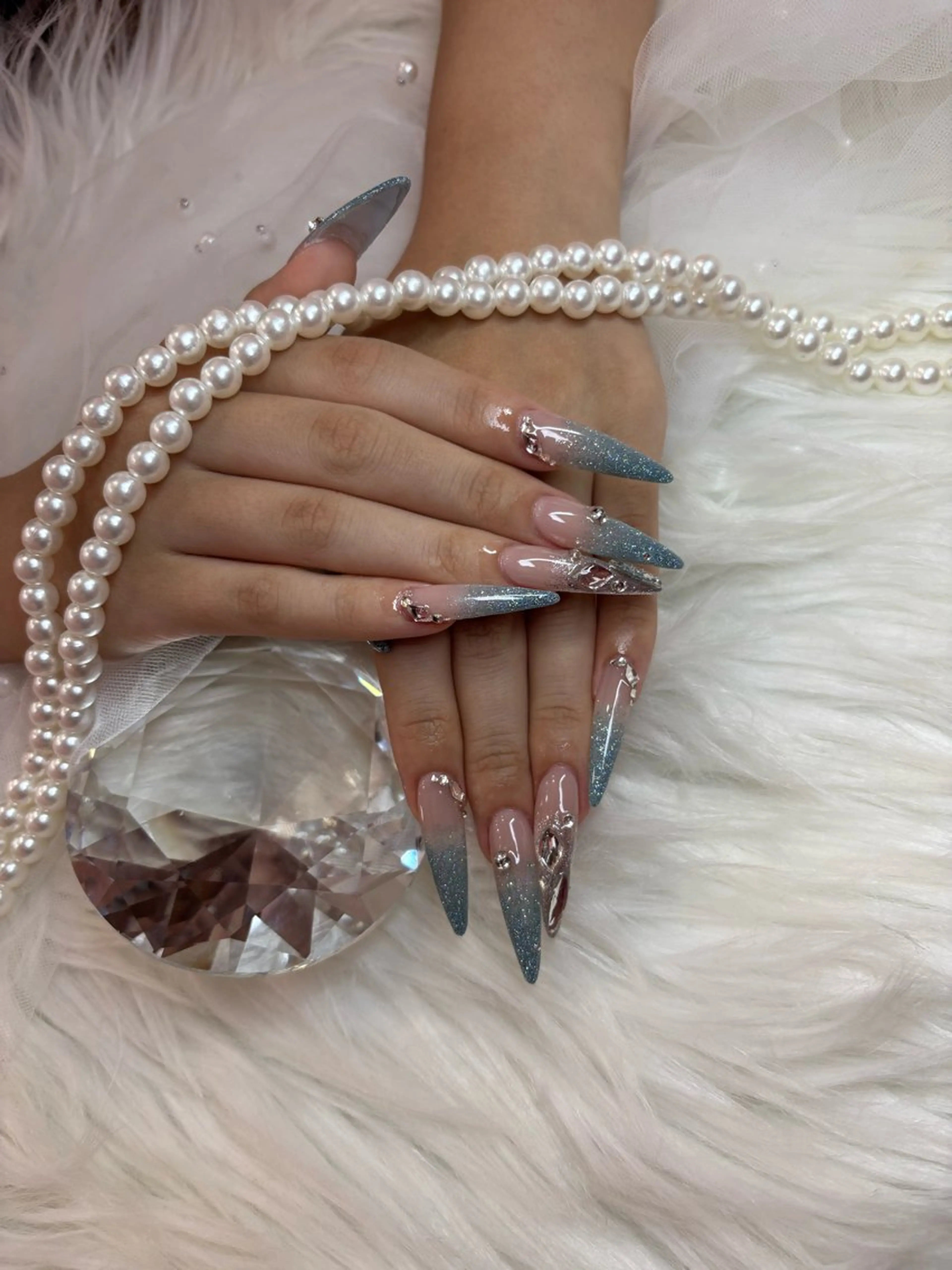 ネイル ロングネイル ハンドネイル ビューティーサロン ICYのネイルデザイン