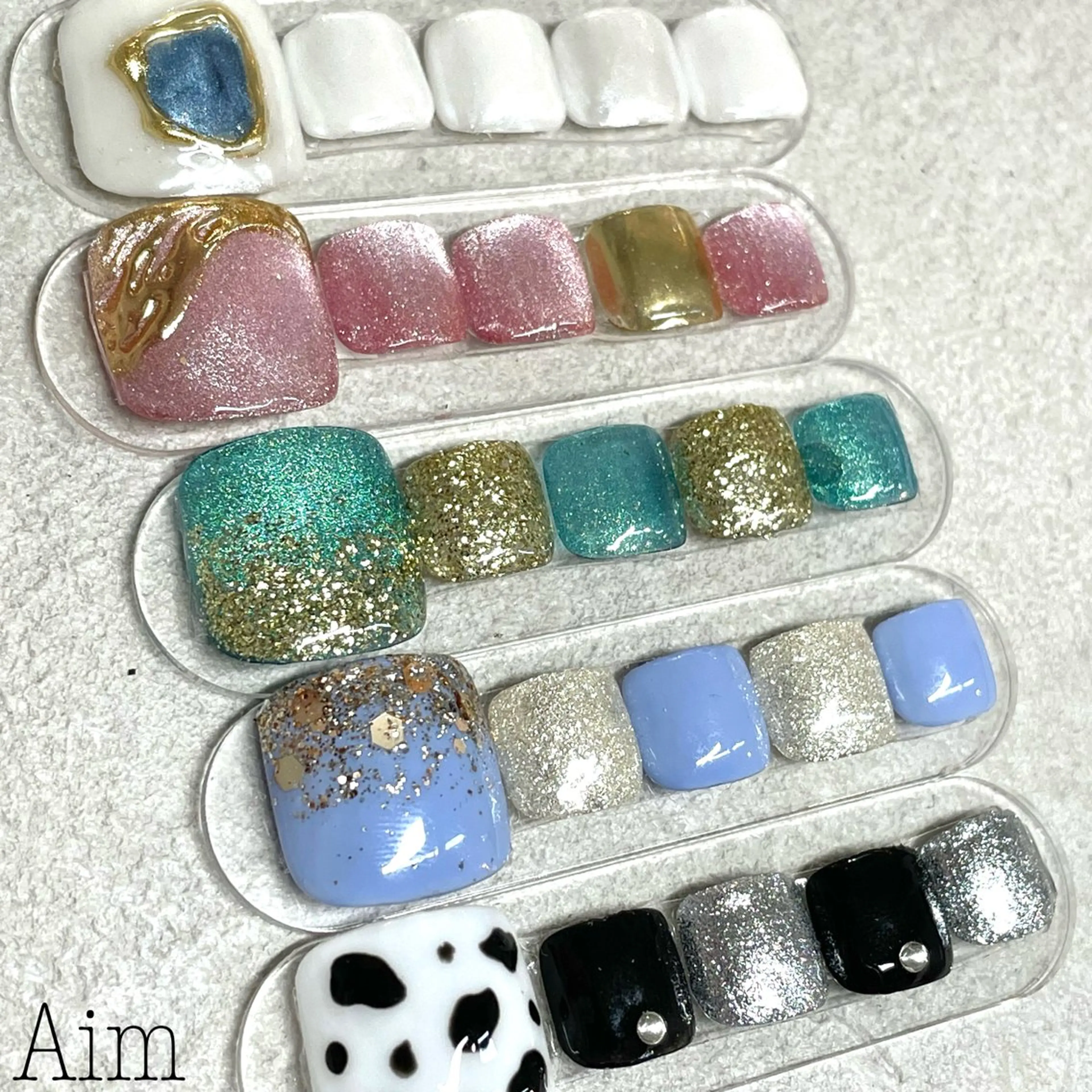 フットネイル　持ち込みデザインの写真