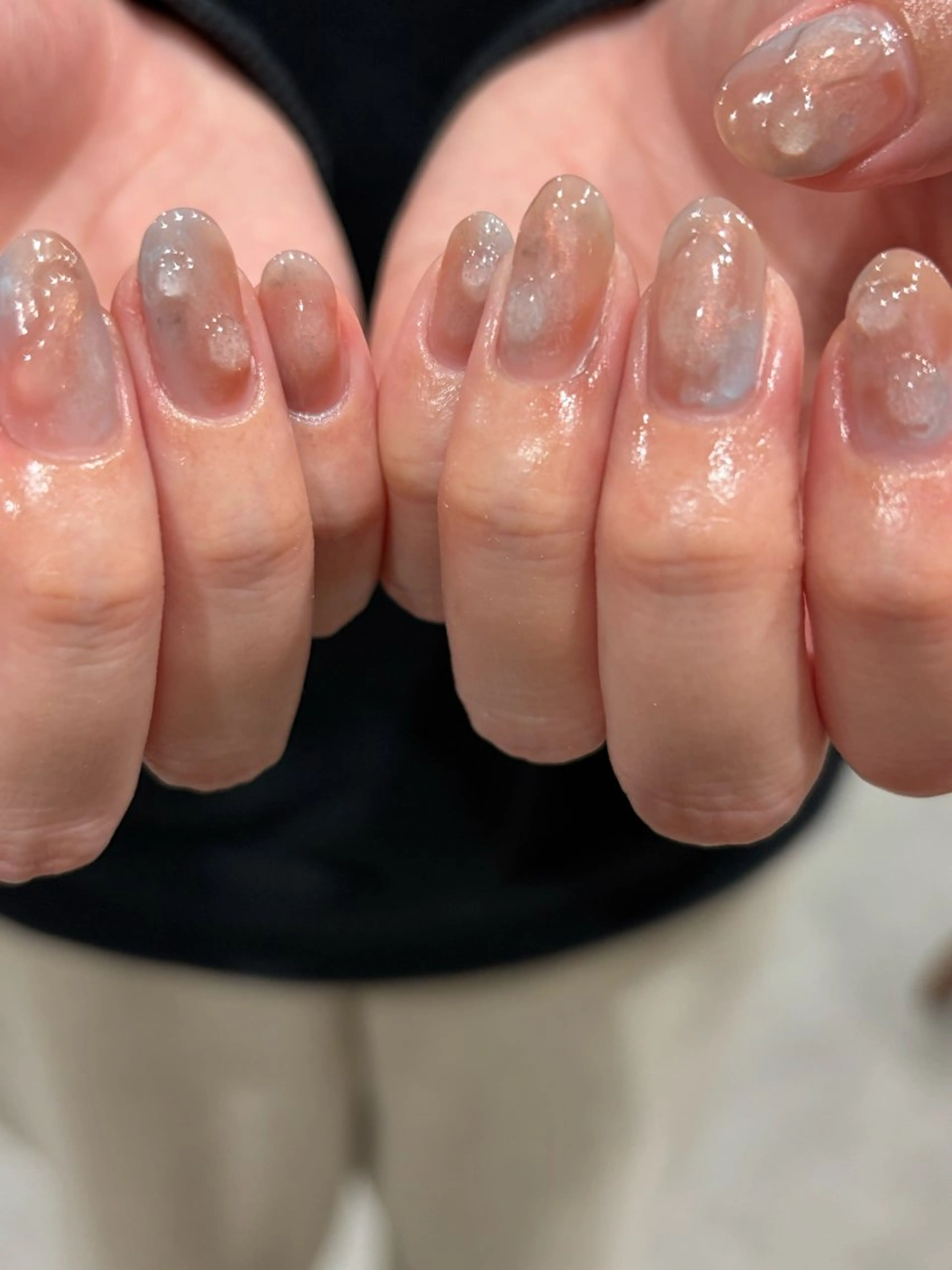 ネイル 氷ネイル・うるうるネイル ogura maoのネイルデザイン