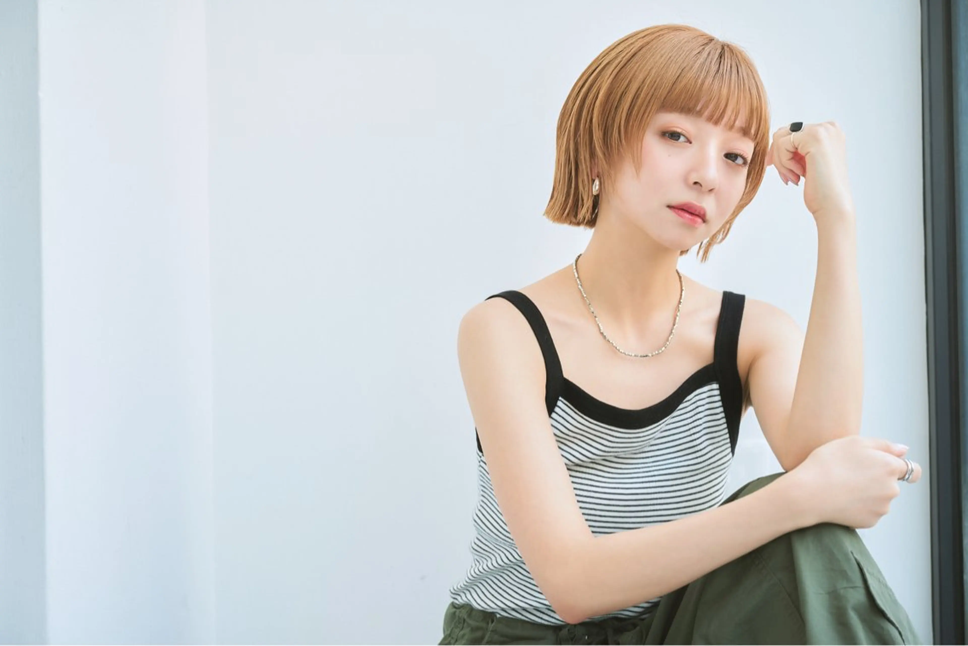 カット&ケアブリーチ&フルカラー&ハホニコトリートメントの写真