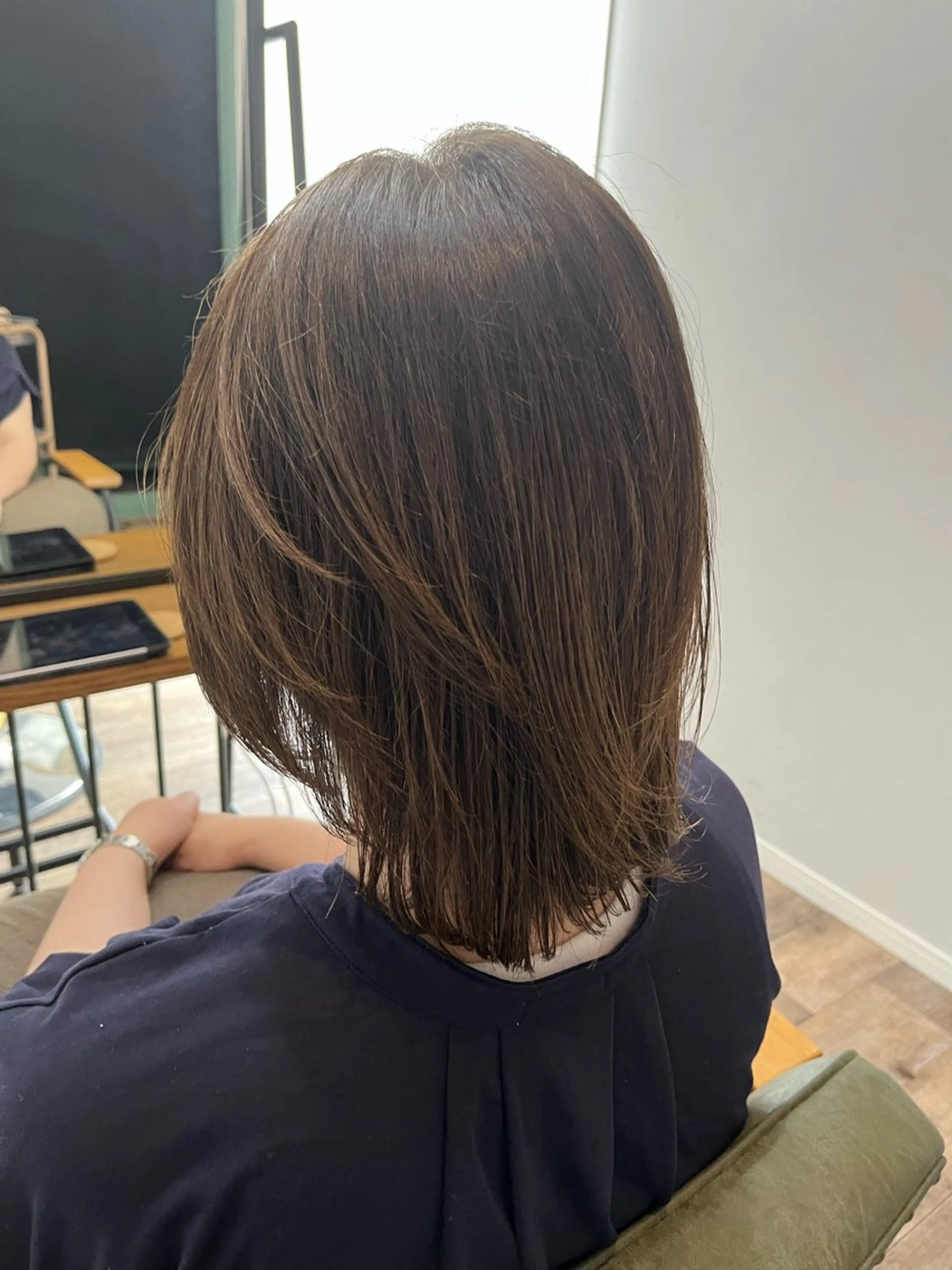 ミディアム 顔周りカット レイヤーカット ♡田口 結彩♡のヘアスタイル