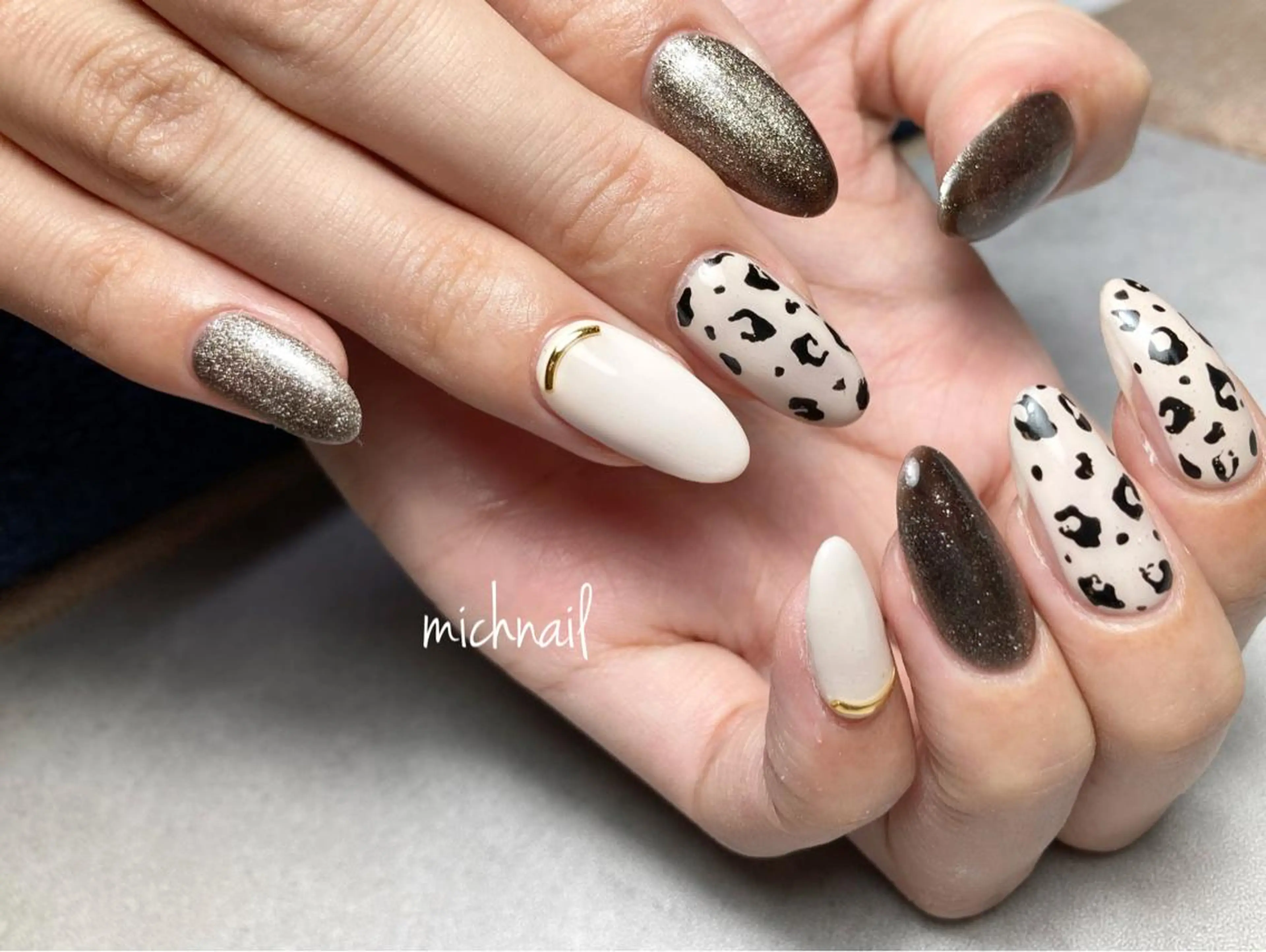 ネイル アニマル柄 eni. by michのネイルデザイン