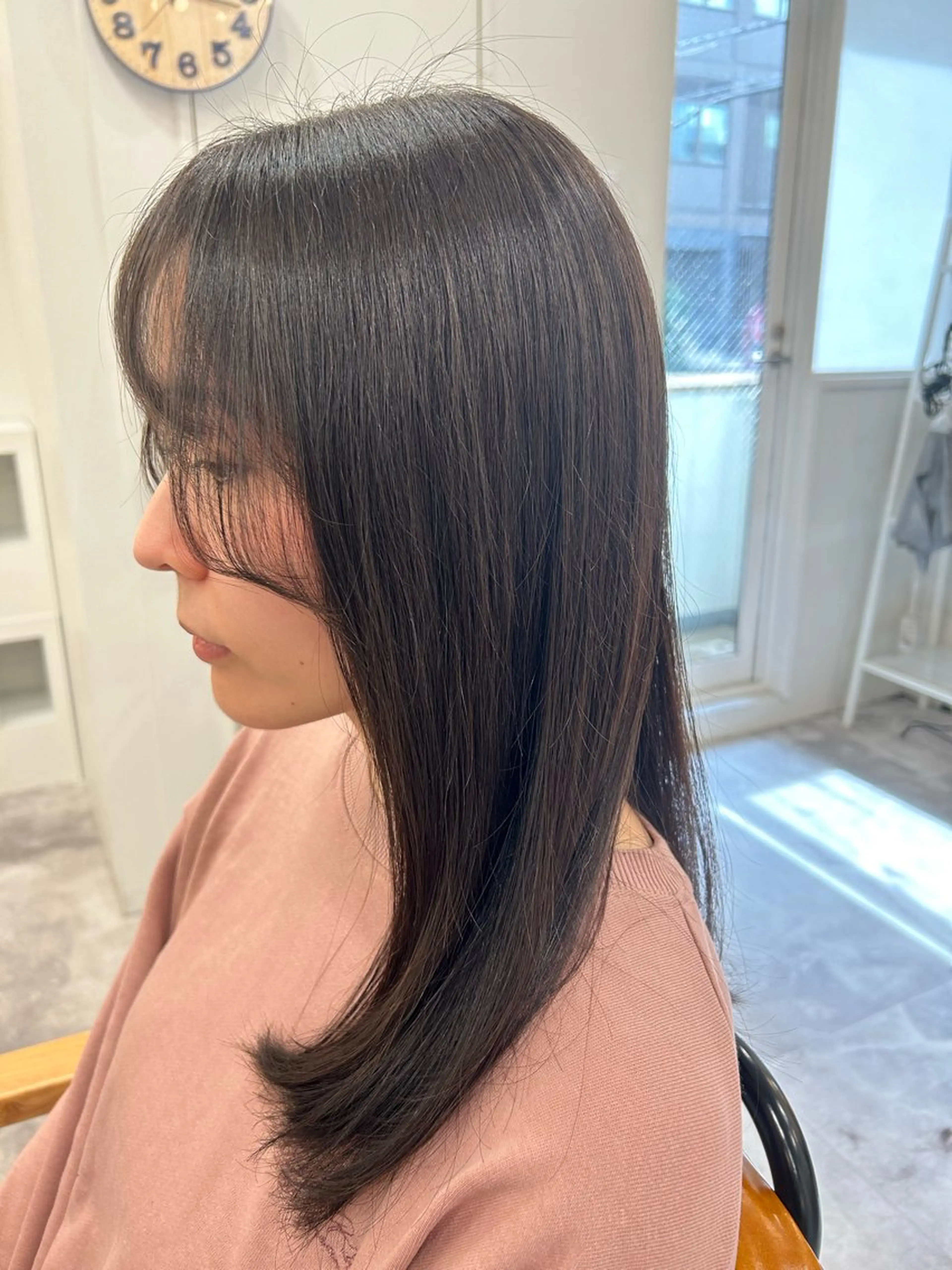 セミロング 顔まわりレイヤー 顔周りカット レイヤーカット 似合わせカット カット 🥞夏穂【かほ】🥞 /似合わせ/ヘアケアのヘアスタイル