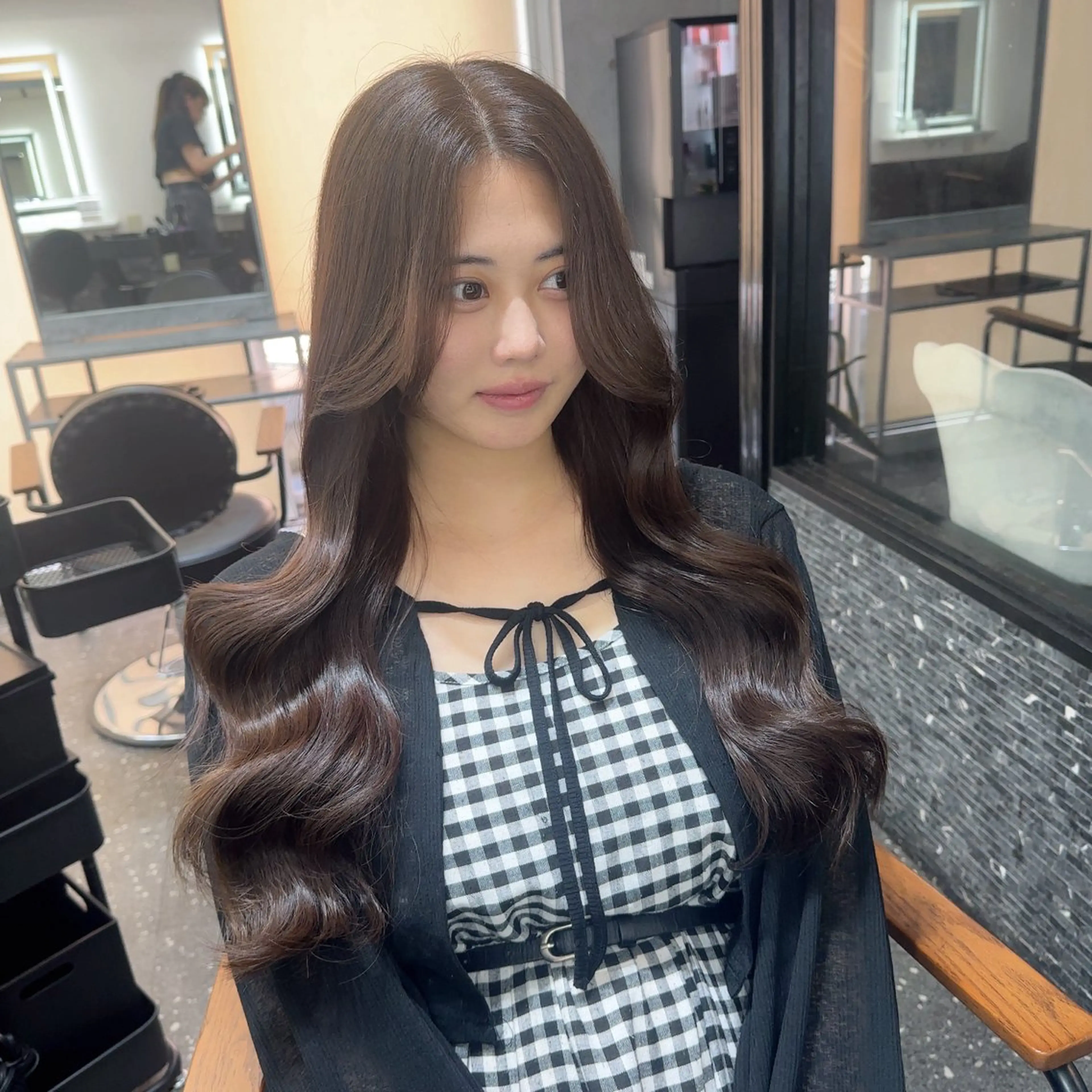 ロング カラー 髪質改善⭐️縮毛矯正 中野⭐️Rinaのヘアスタイル