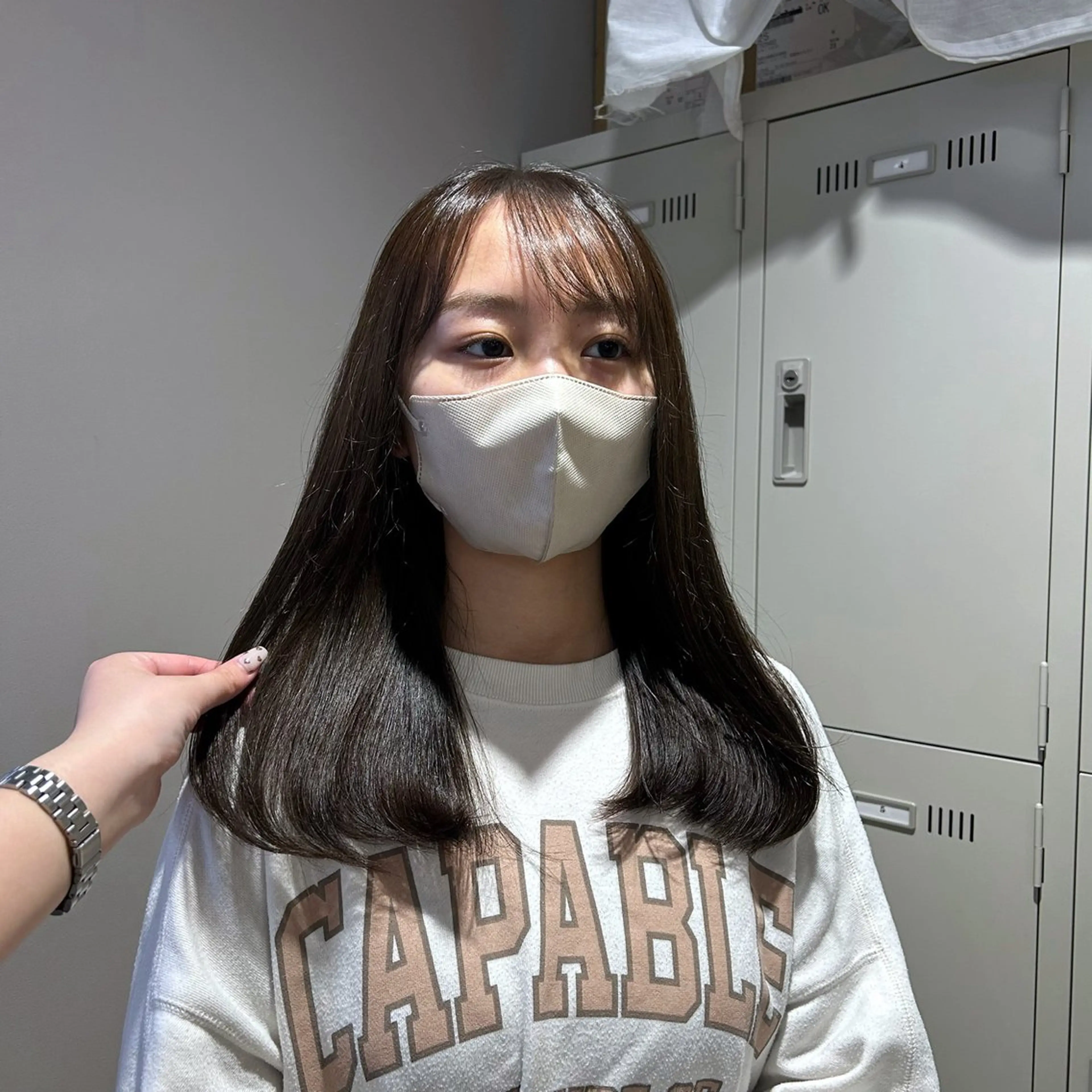 カラー ヘアカラー トリートメント 透明感ベージュ🤎 ナチュラルレイヤーのヘアスタイル