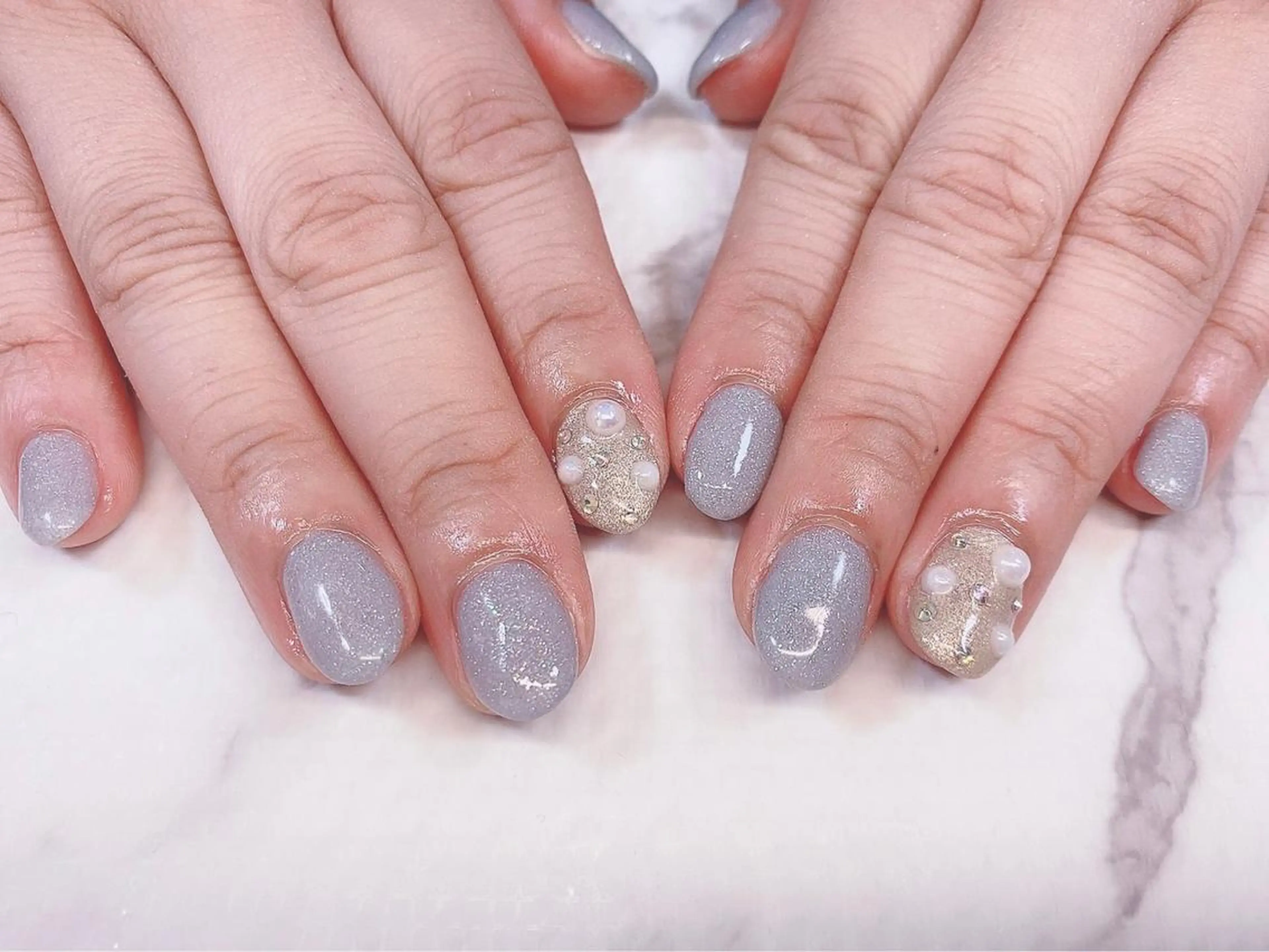 ネイル フットネイル グリーン オフィスネイル ワンカラーネイル 春ネイル Lily Blancheのその他イメージ