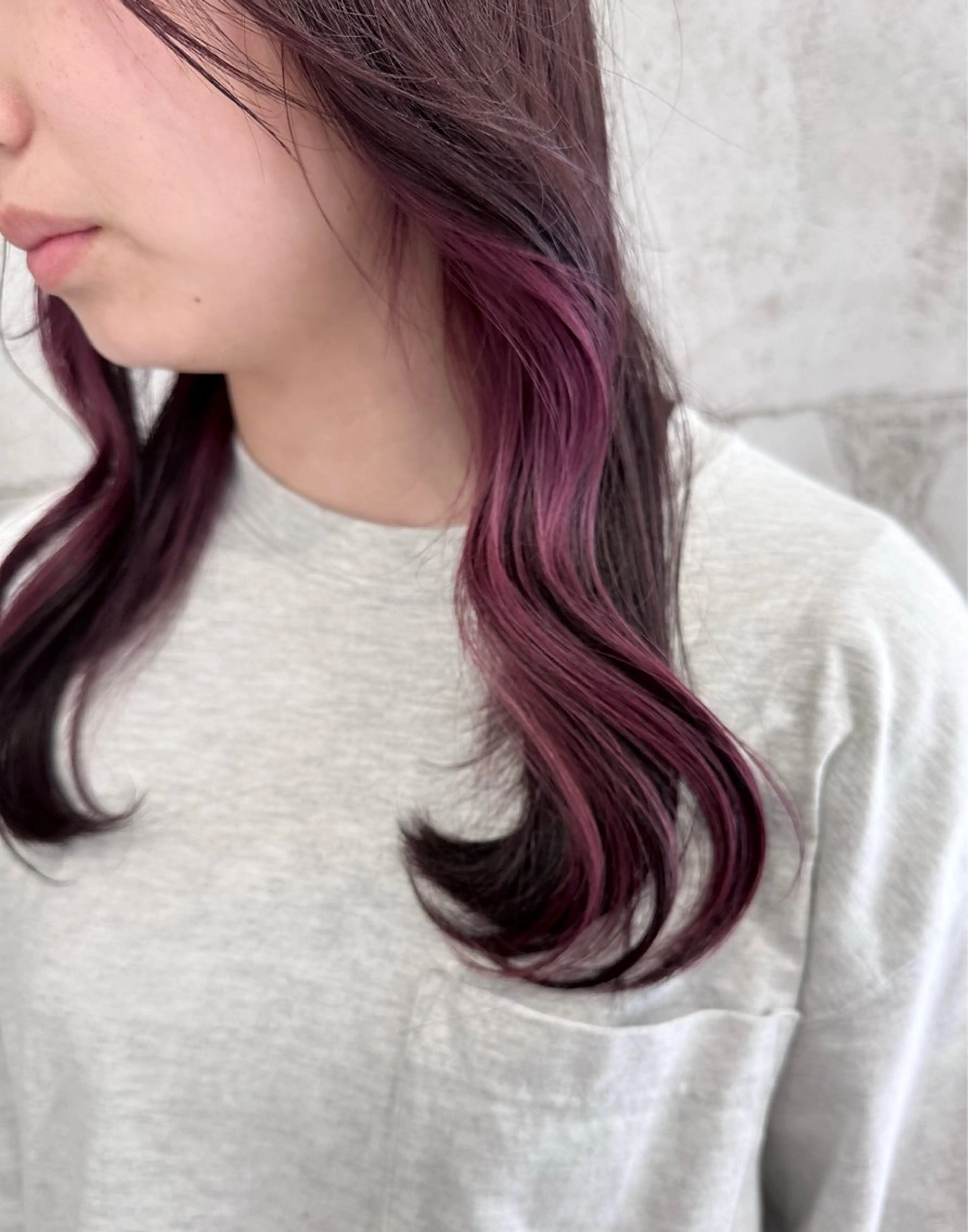 セミロング 𝑭𝒖𝒌𝒂🩶 モテ髪×透明感カラーのヘアスタイル