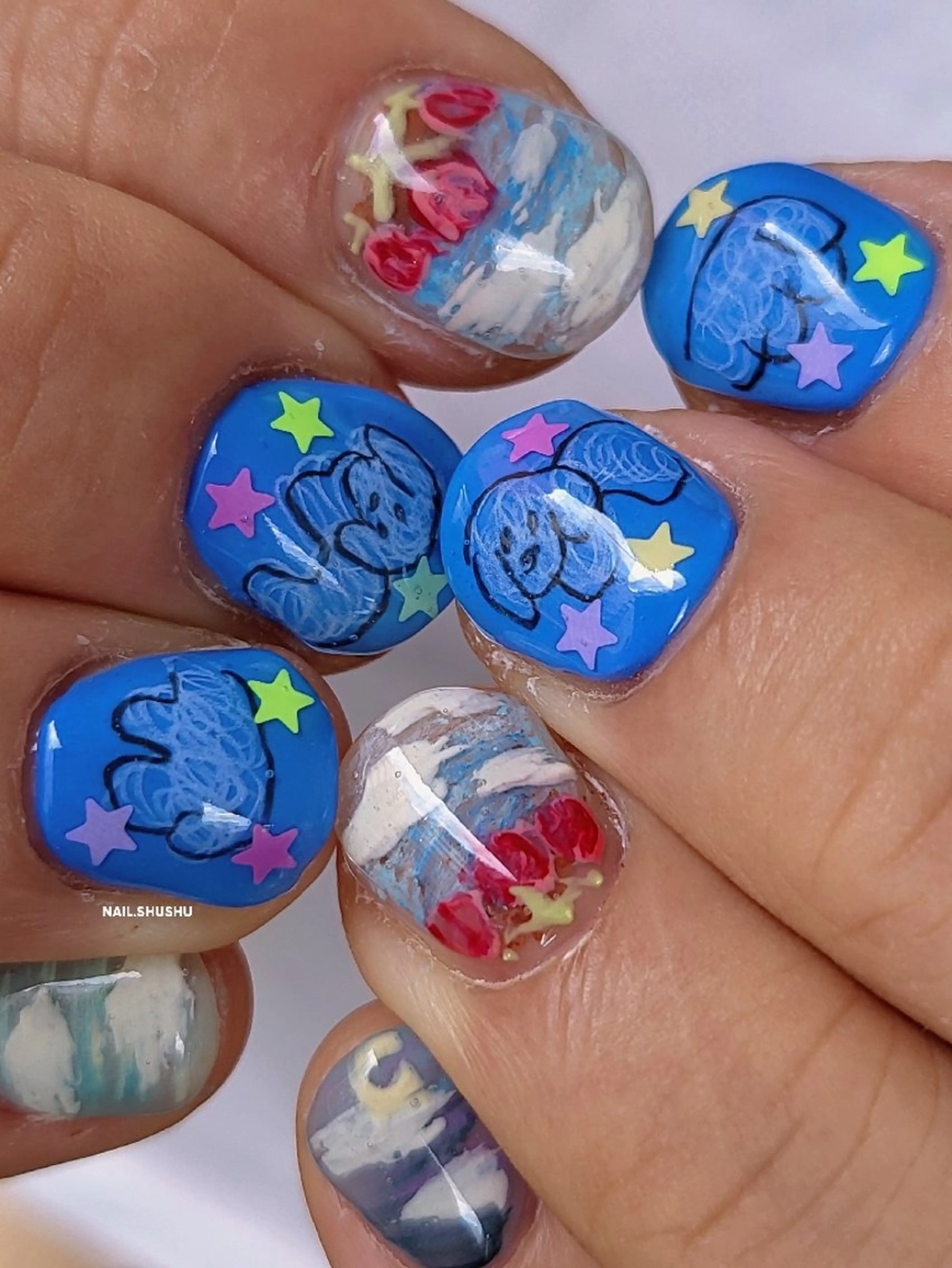 ネイル ハンドネイル 3dパーツ/流行り 👧shushu❤️のネイルデザイン