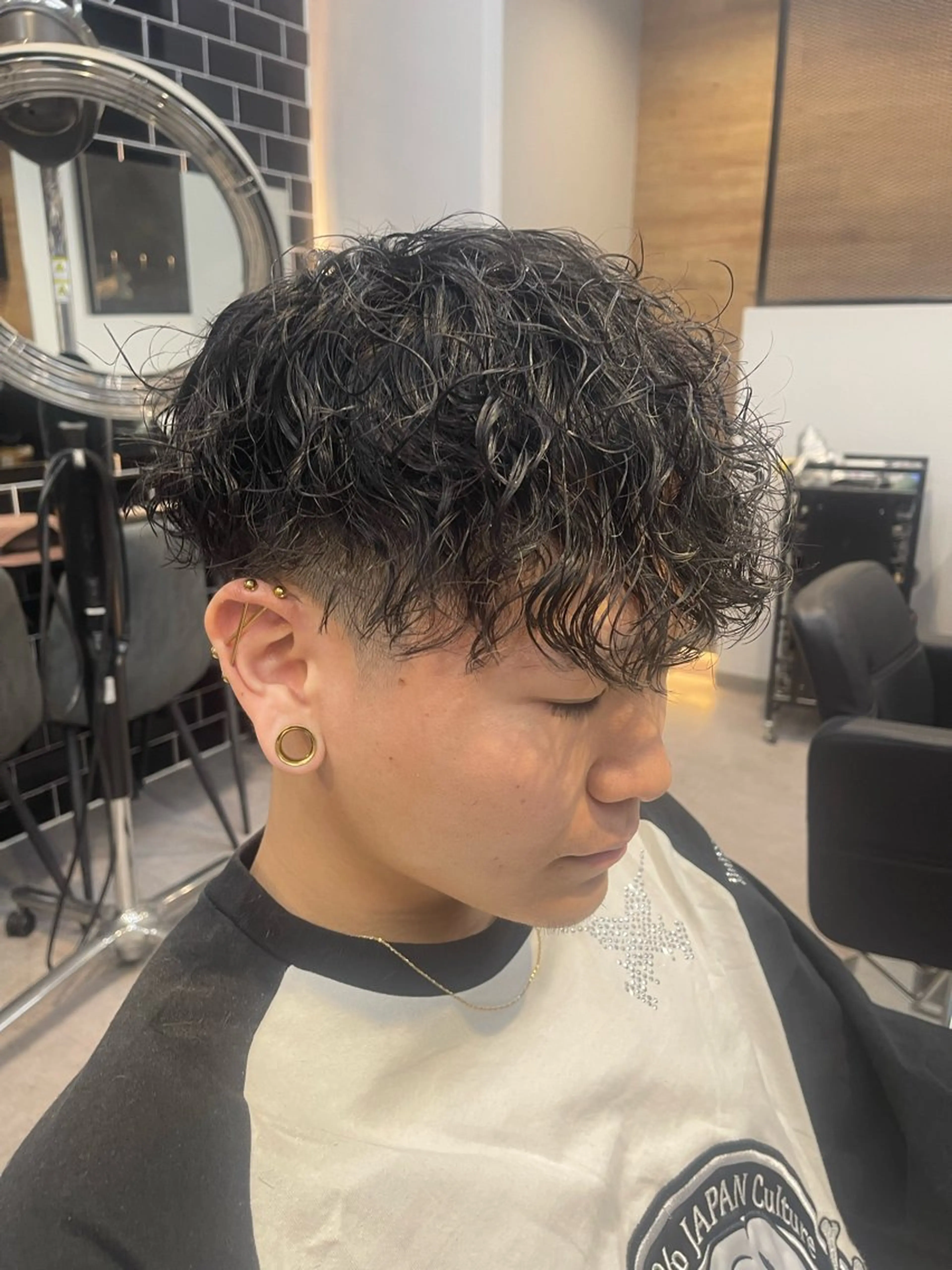パーマ メンズ メンズパーマ プードルパーマ スペインカール プードルパーマ カット パーマ ヘアセット 【Men's Lapis横浜】翔太のヘアスタイル