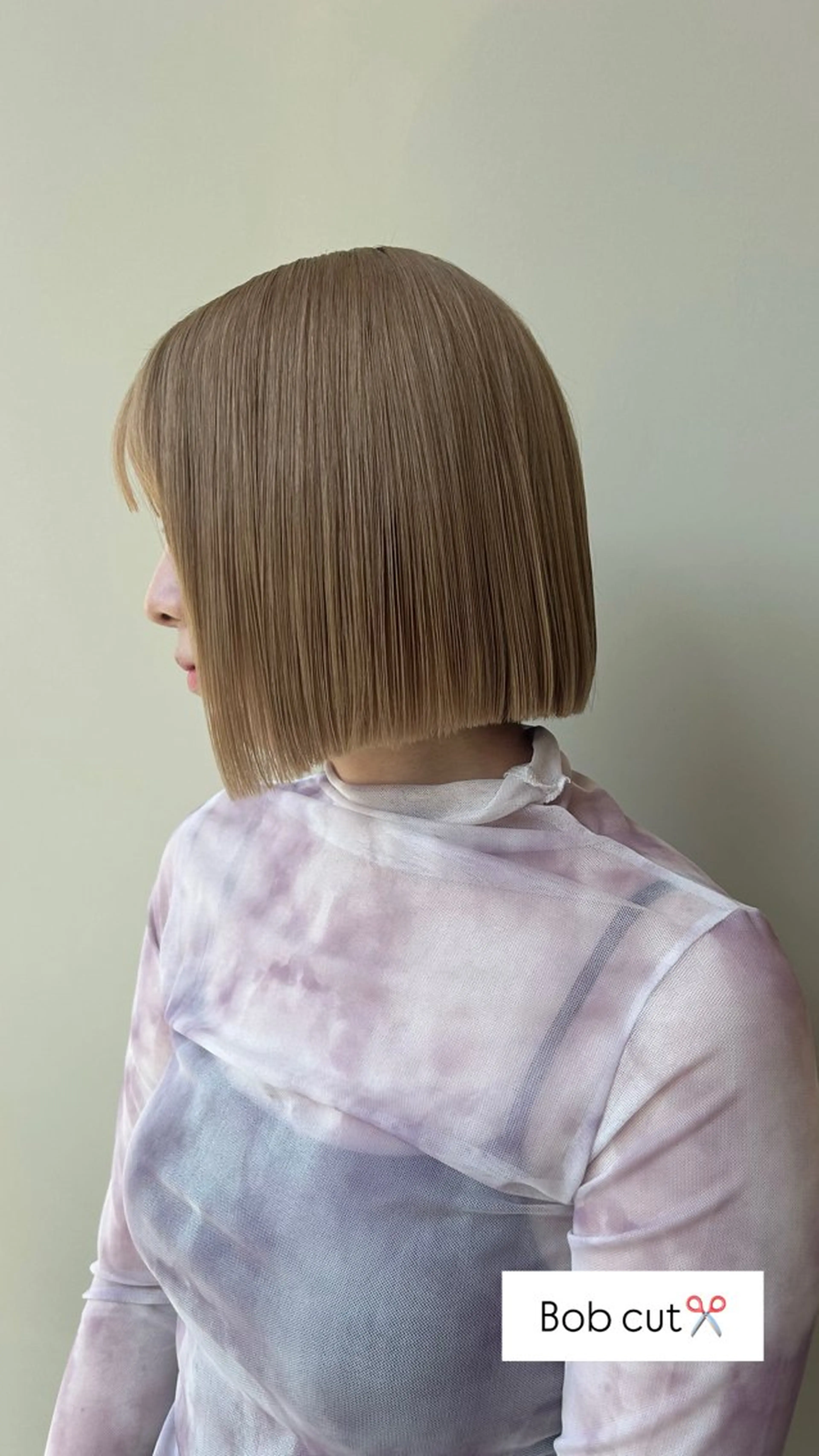 ショート カラー ベージュカラー ブリーチ ボブ ヘアカラー 🍒透明感カラー mutsuki🍒のヘアスタイル