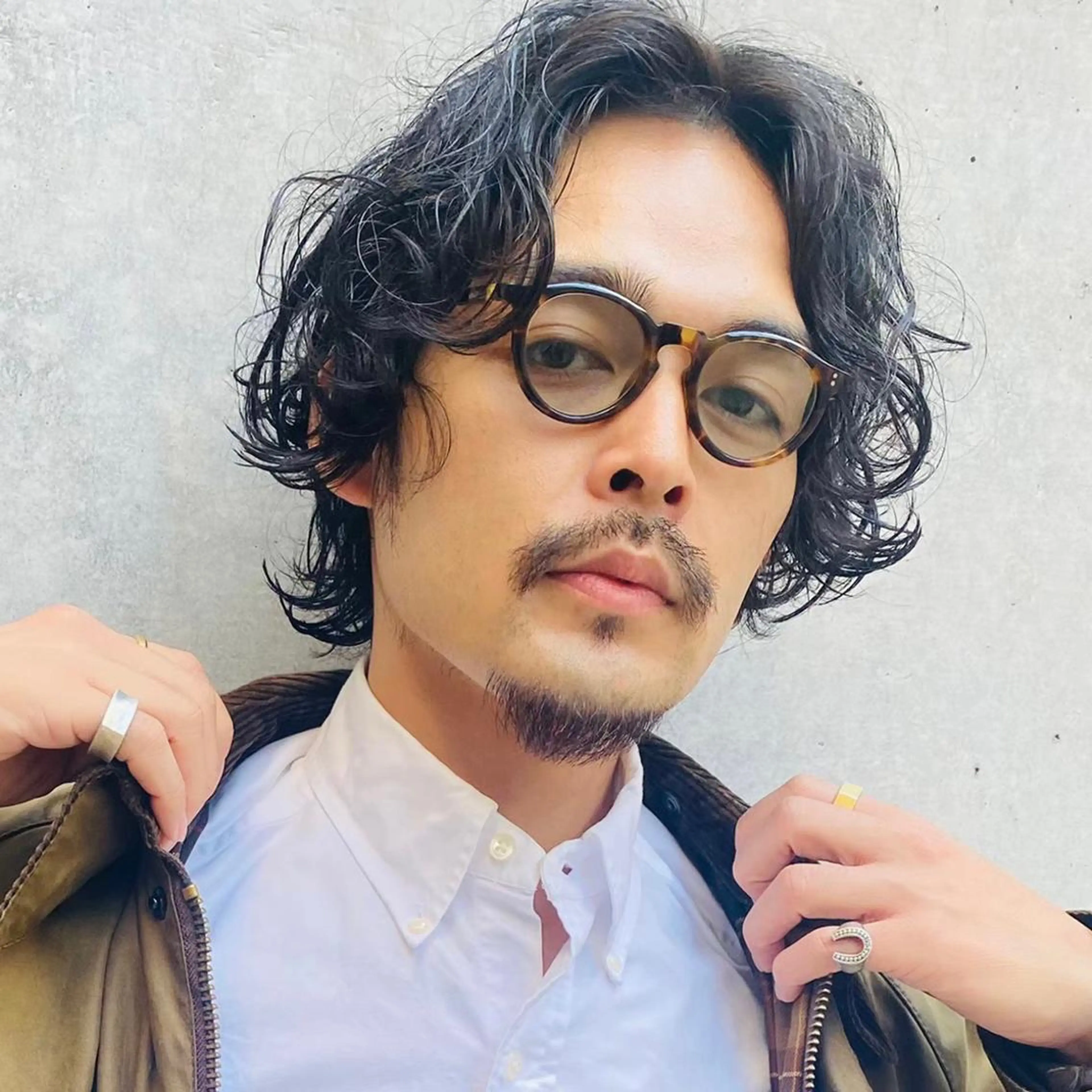 ショート カラー パーマ メンズ アイブロウ 丁寧なカウンセリング 🌿Chiemi🌿のヘアスタイル