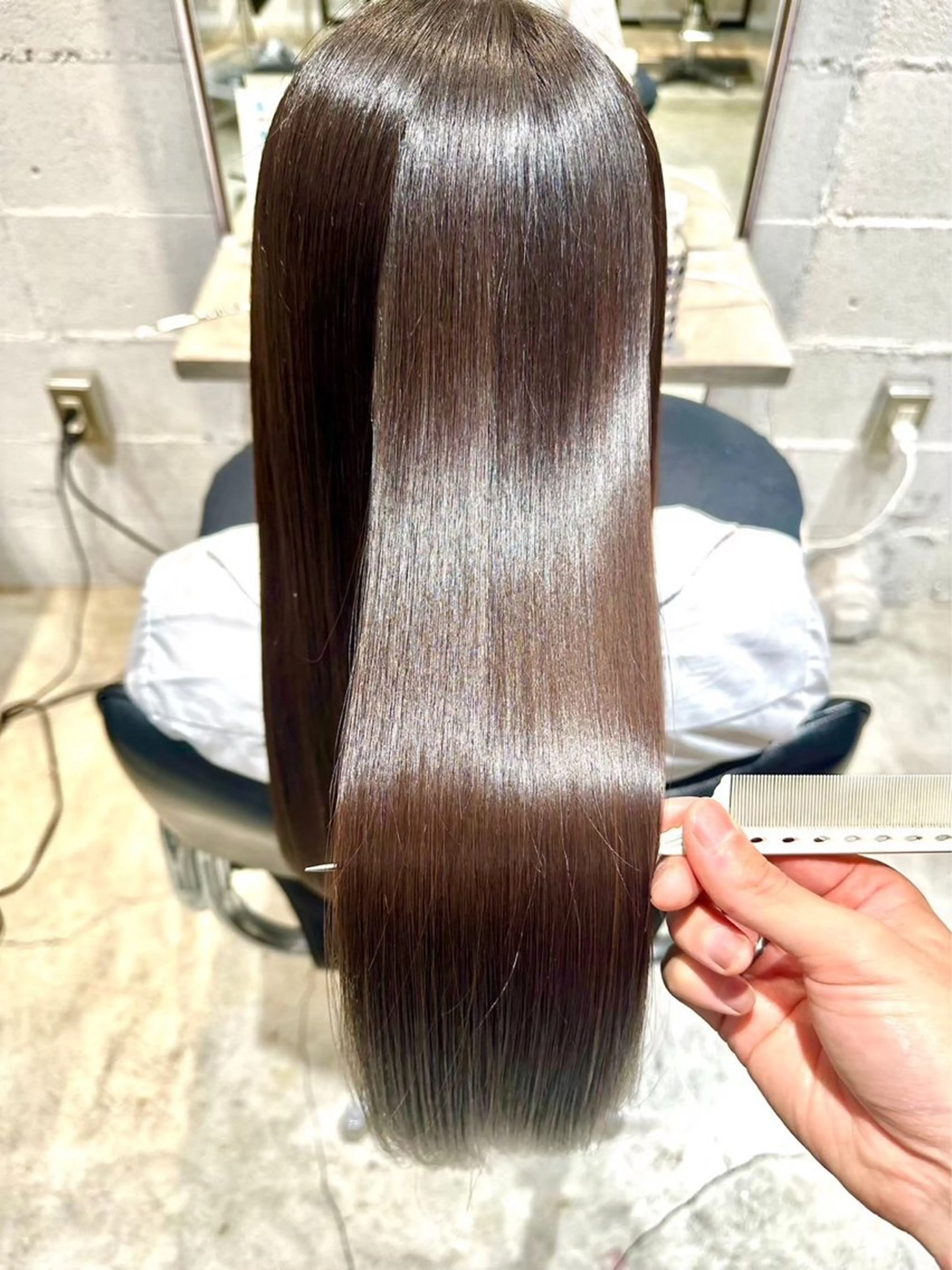 ロング カラー ブラウンカラー はなか こうすけのヘアスタイル