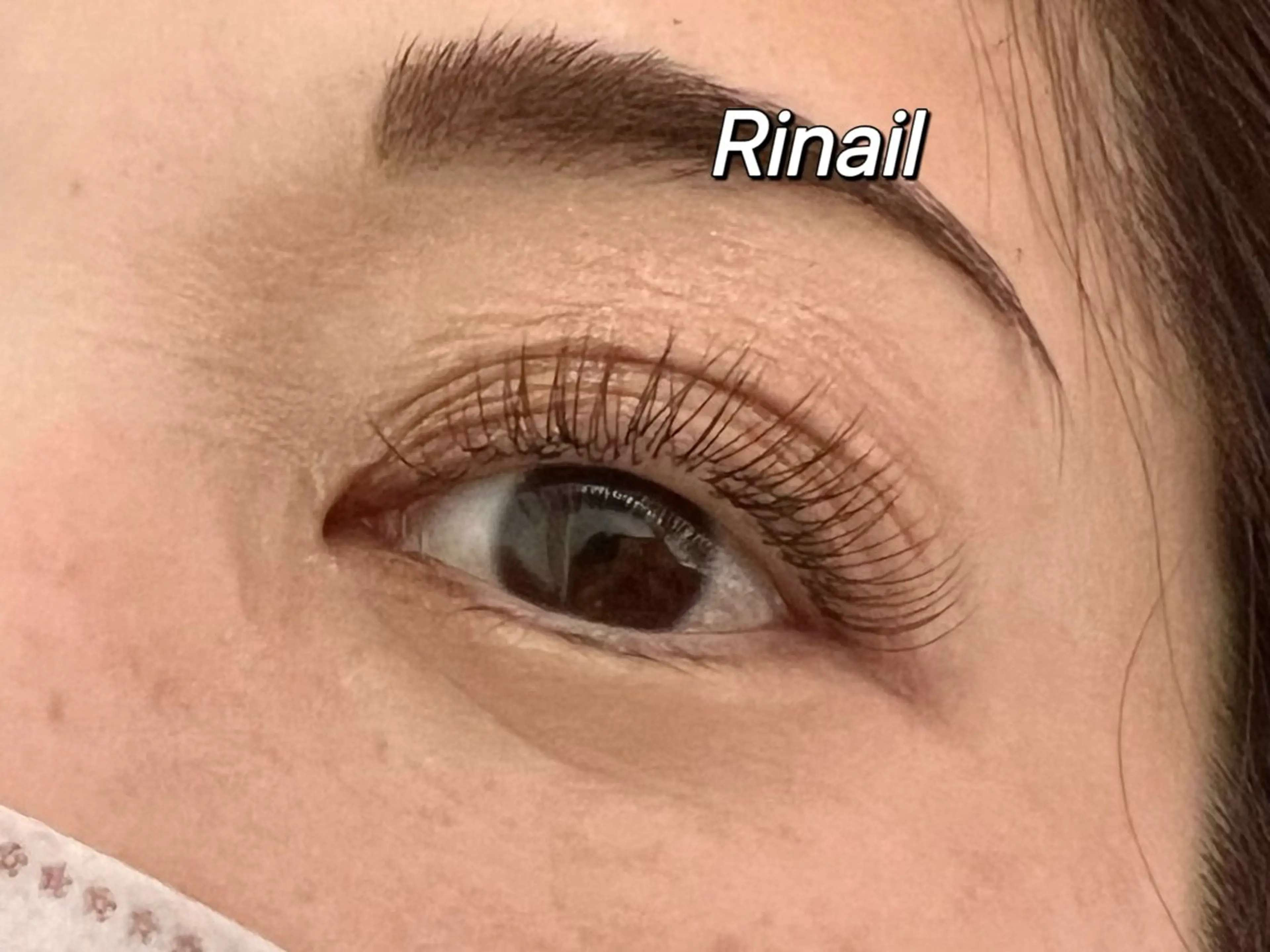 マツエク・マツパ バインドロック ナチュラル パリジェンヌラッシュリフト まつげパーマ 下まつげエクステ YK Rinのネイルデザイン