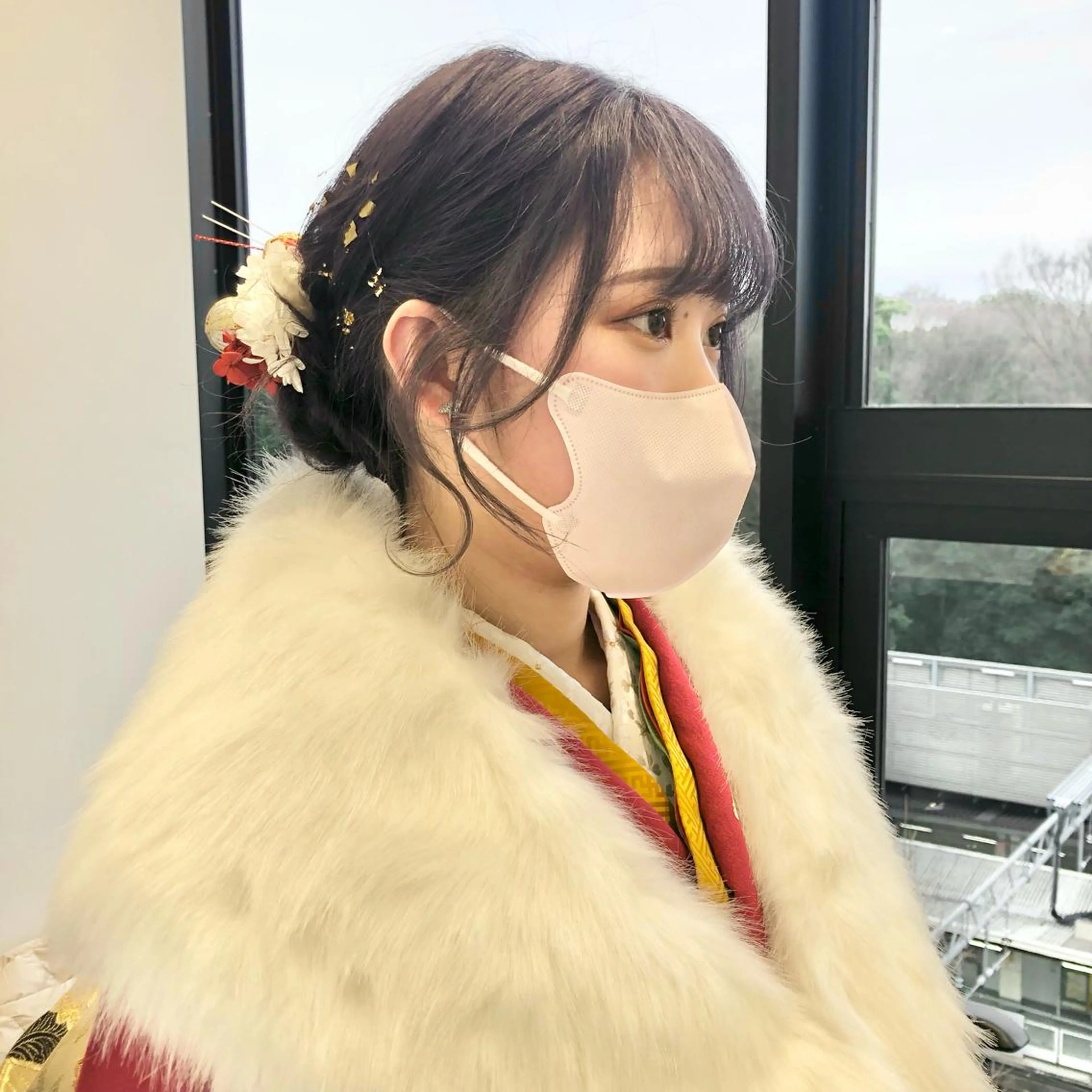 セミロング カラー パーマ ヘアアレンジ メンズ アイブロウ 成人式 卒業式のヘアスタイル 着付け stylist 🎀 kanaのその他イメージ