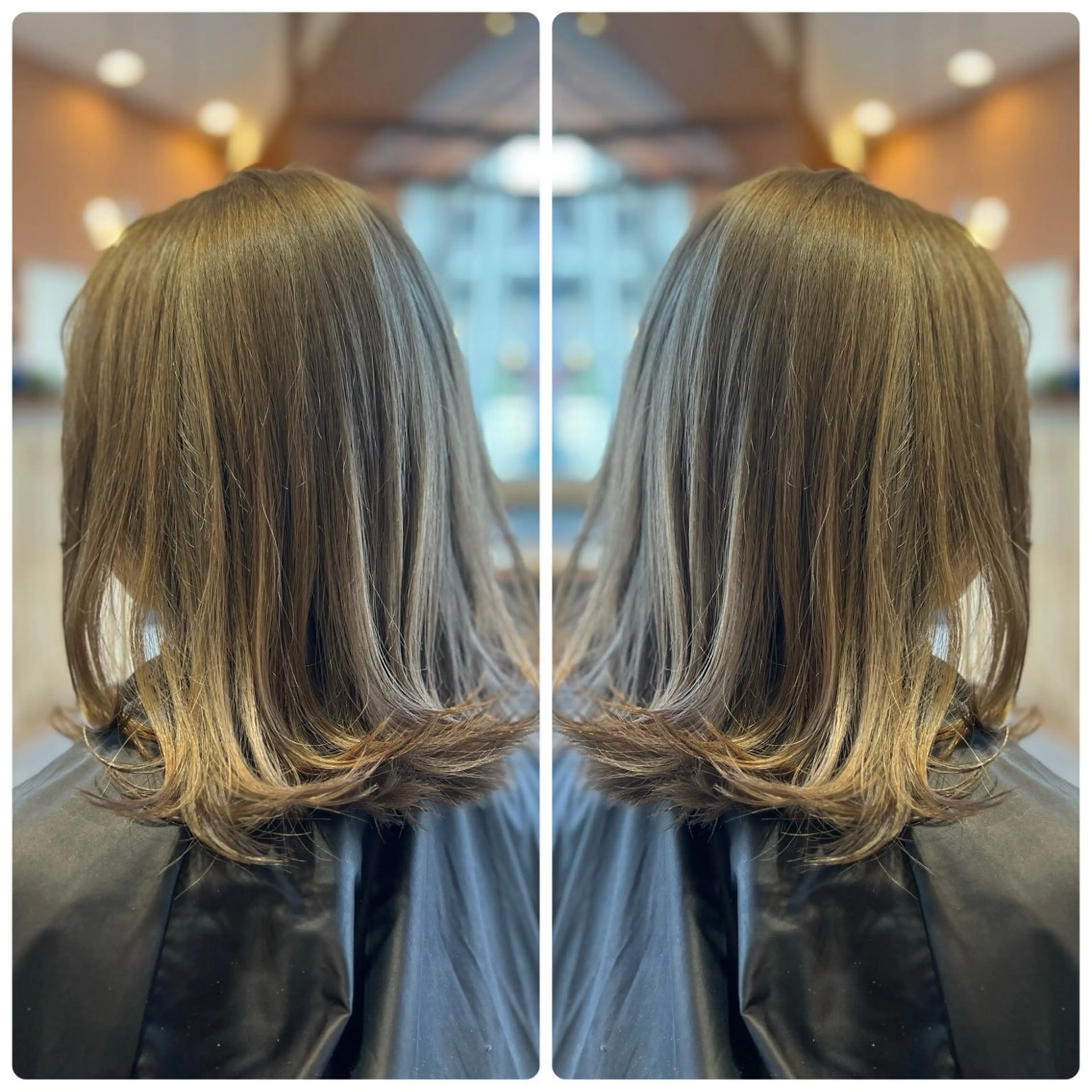 ミディアム カラー ブリーチ グレージュ オリーブグレージュ オリーブグレー ヘアカラー トリートメント 小山内 龍一郎 店長のヘアスタイル