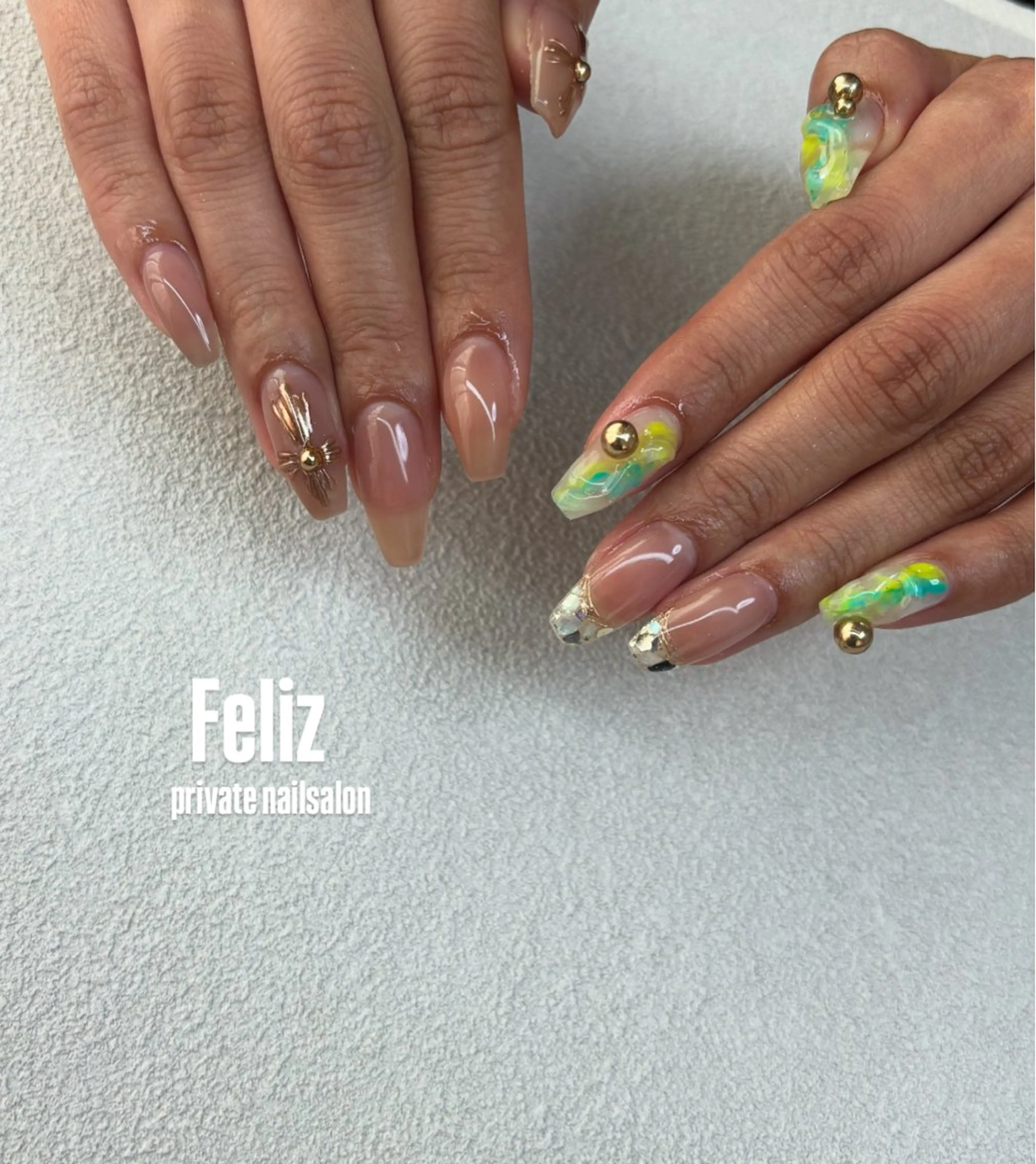 ネイル ハンドネイル ハンドケア Feliz 楽しいネイルサロンのネイルデザイン