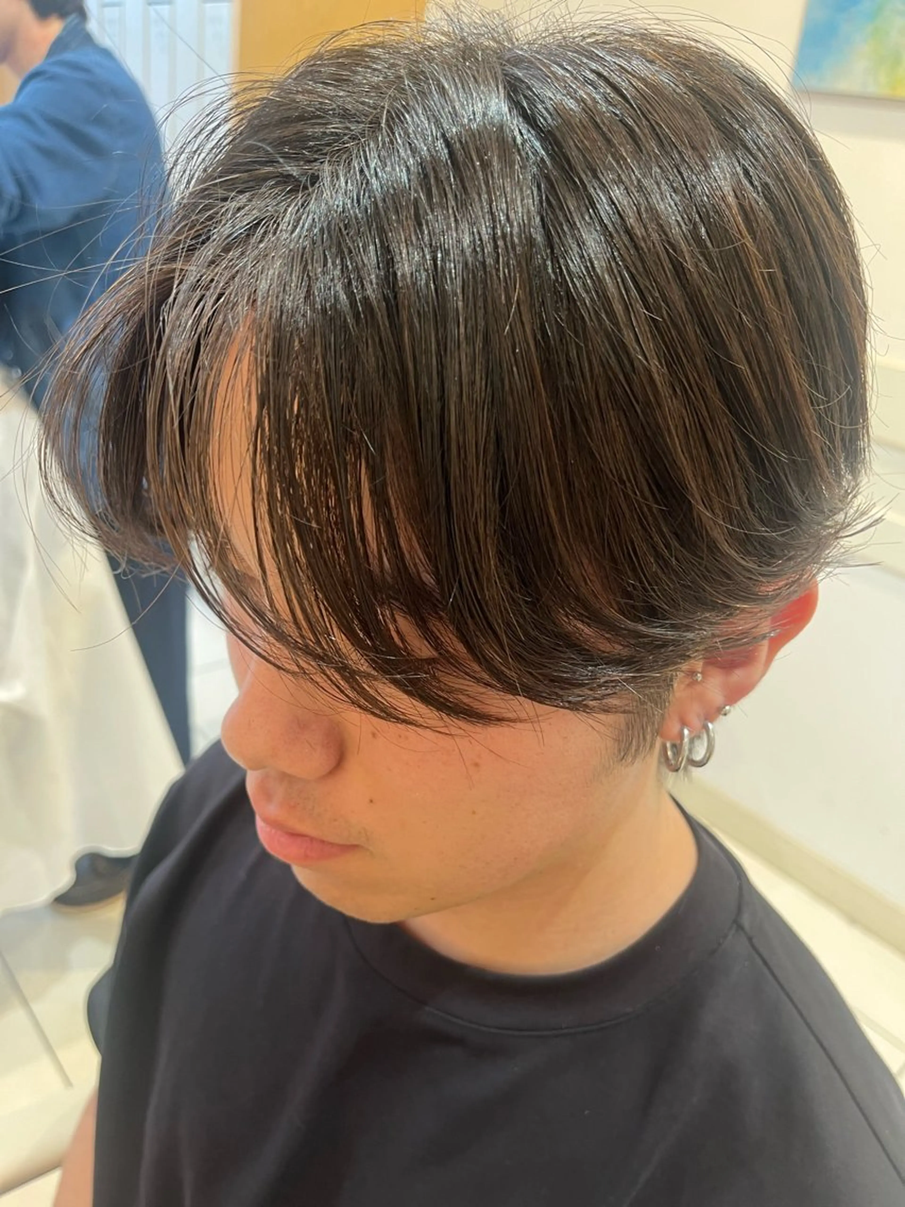 ショート メンズ センターパート メンズ韓国風 ハンサムショート 韓国風ヘア ショートヘア Natsuka /メンズスタイリストのヘアスタイル