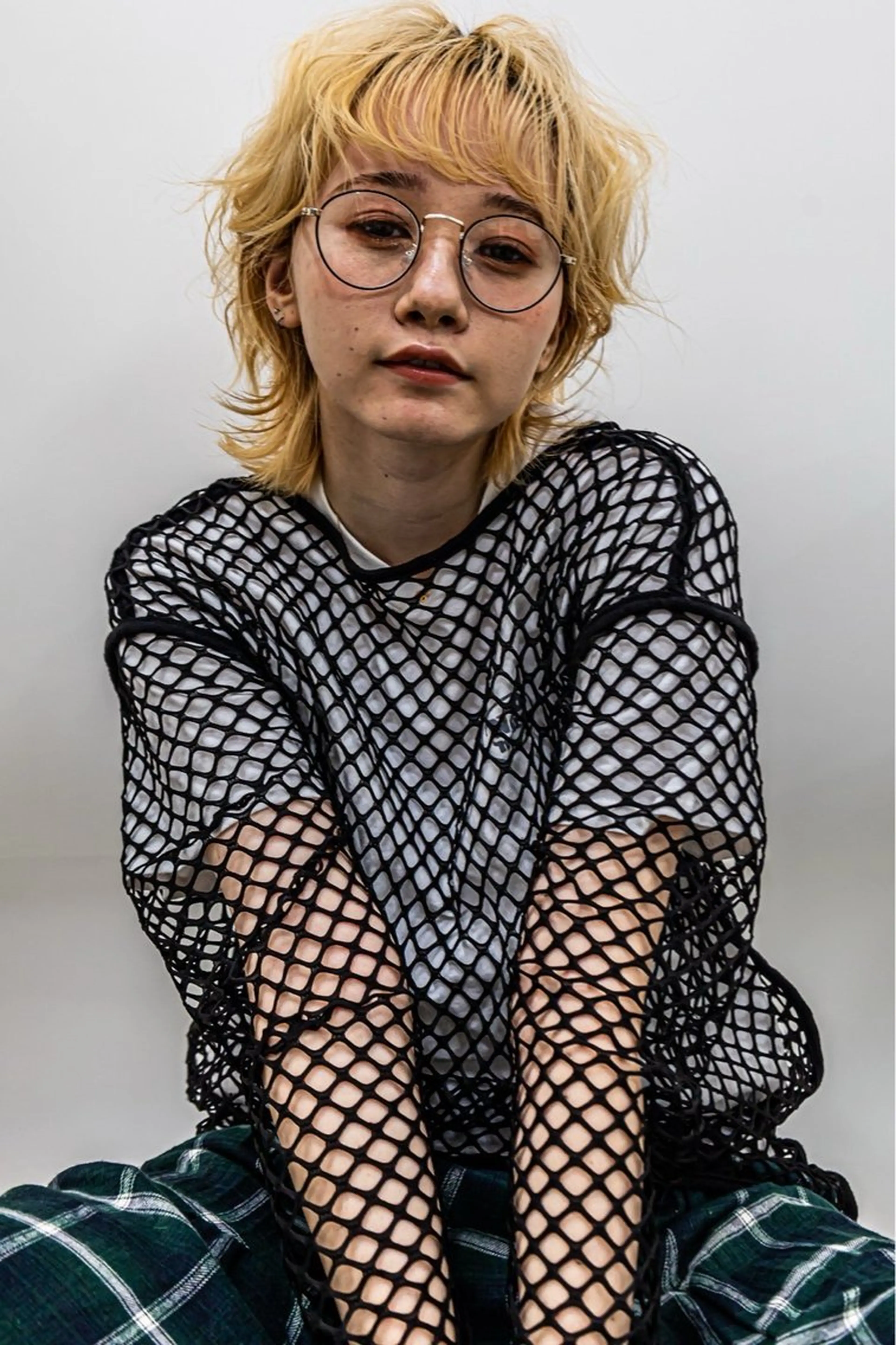 ミディアム ウルフカット 山下恋佳/矢場町/ ブリーチ/ショートのヘアスタイル