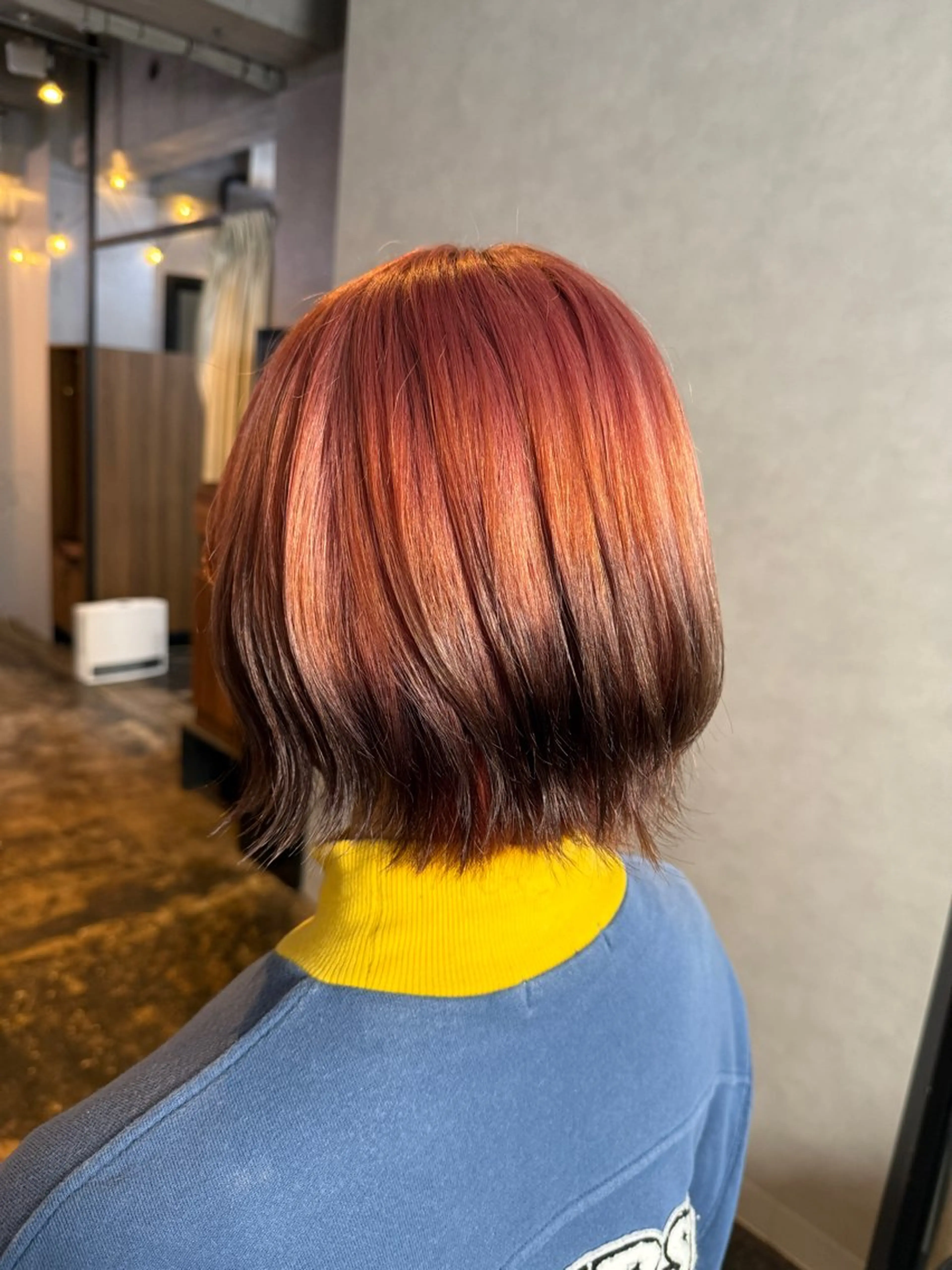 ミディアム カラー ヘアカラー トリートメント 透明感カラー/パーマ 🌀アオノのヘアスタイル