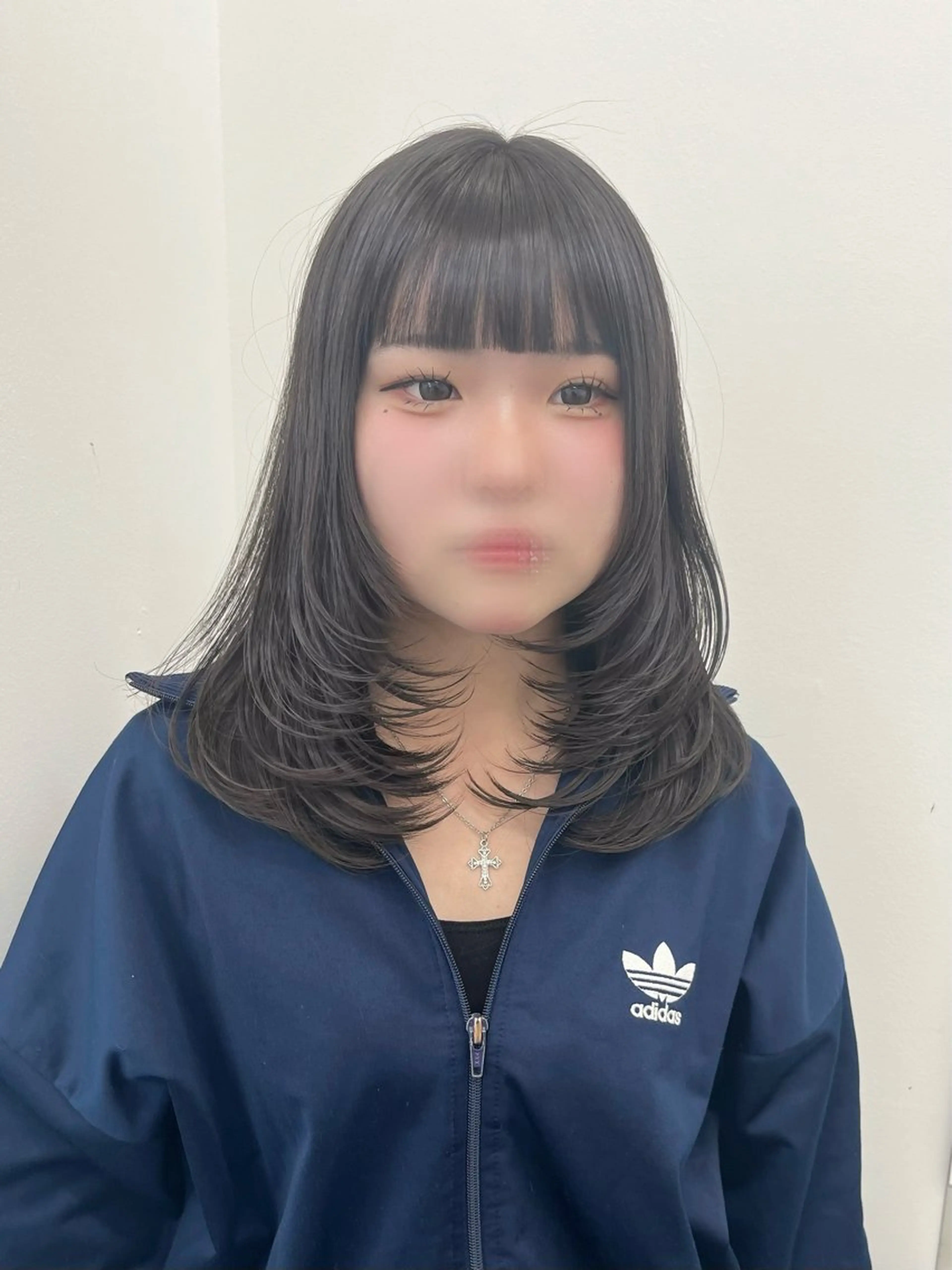 ミディアム カット 韓国レイヤーカット/ chikaのヘアスタイル