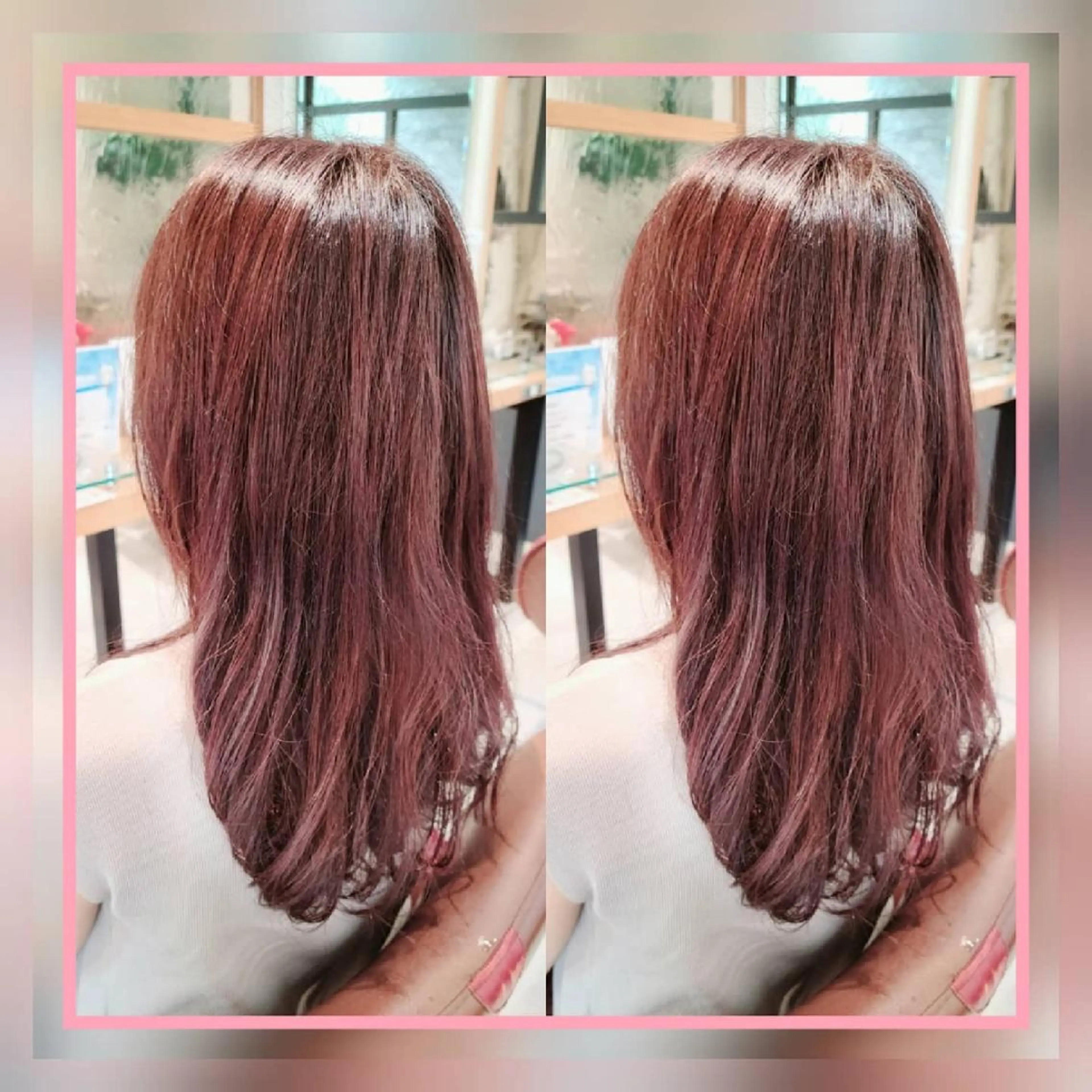 ロング カラー ブリーチ ブリーチなしカラー ピンクカラー [Lil by  JIL BLAN]所属・田中 孝征のヘアスタイル