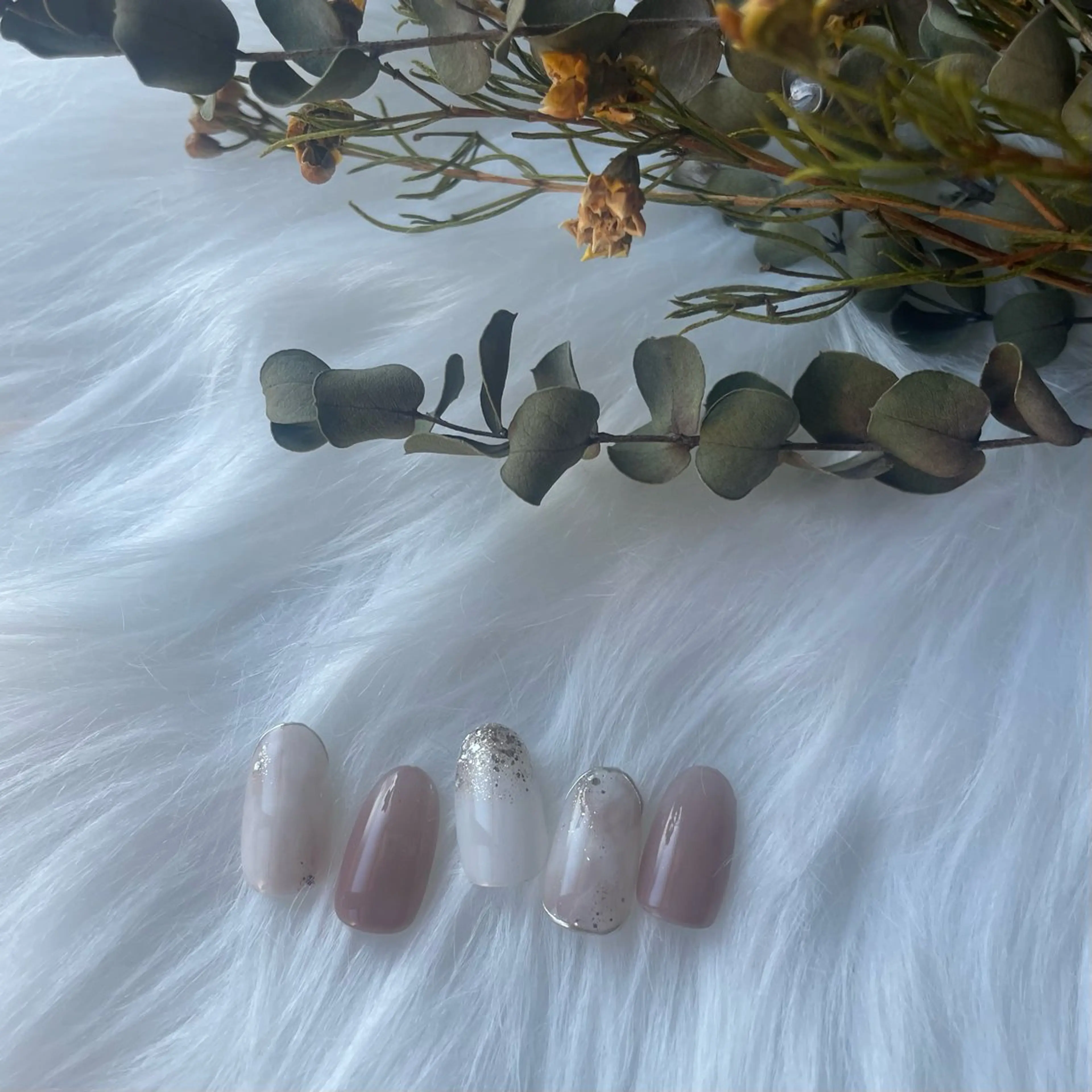 ネイル ブルー フレンチネイル キラキラネイル マグネットネイル ニュアンスネイル ハンドネイル timtam --sakiのネイルデザイン