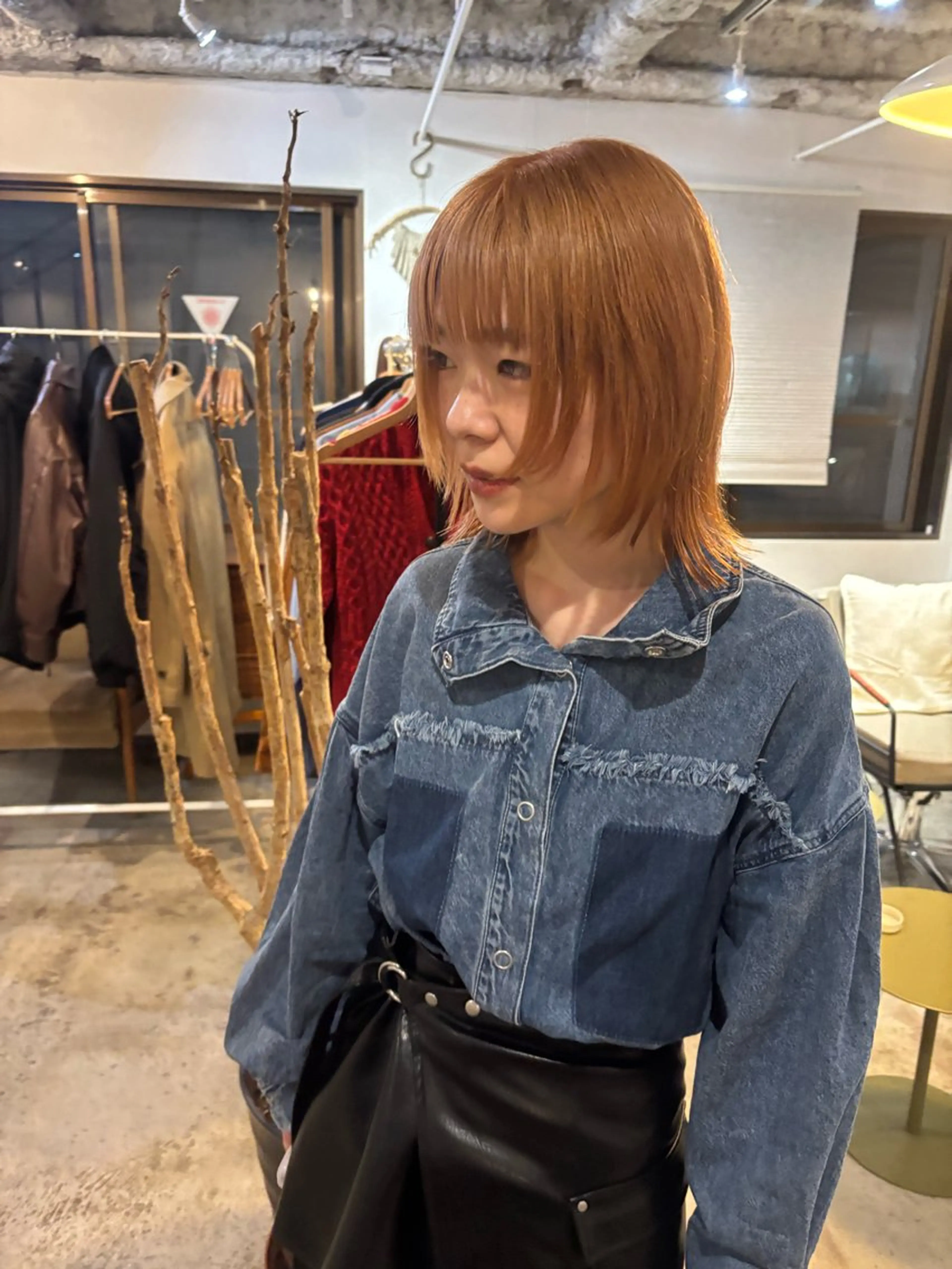 ミディアム カラー カット ヘアカラー トリートメント Hayashi Shioriのヘアスタイル