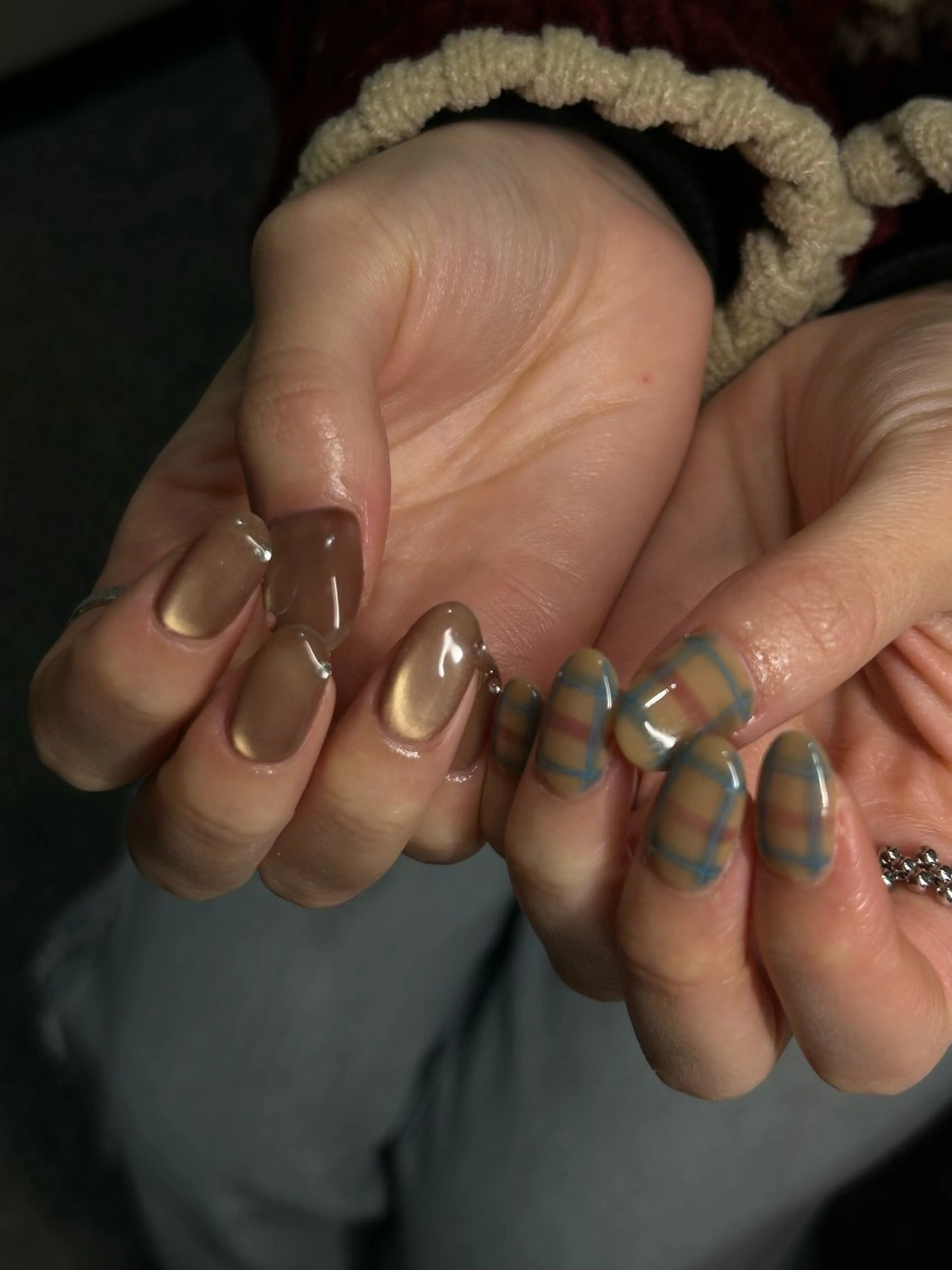 ネイル ニュアンスネイル シンプルネイル 冬ネイル sakae yurinaのネイルデザイン