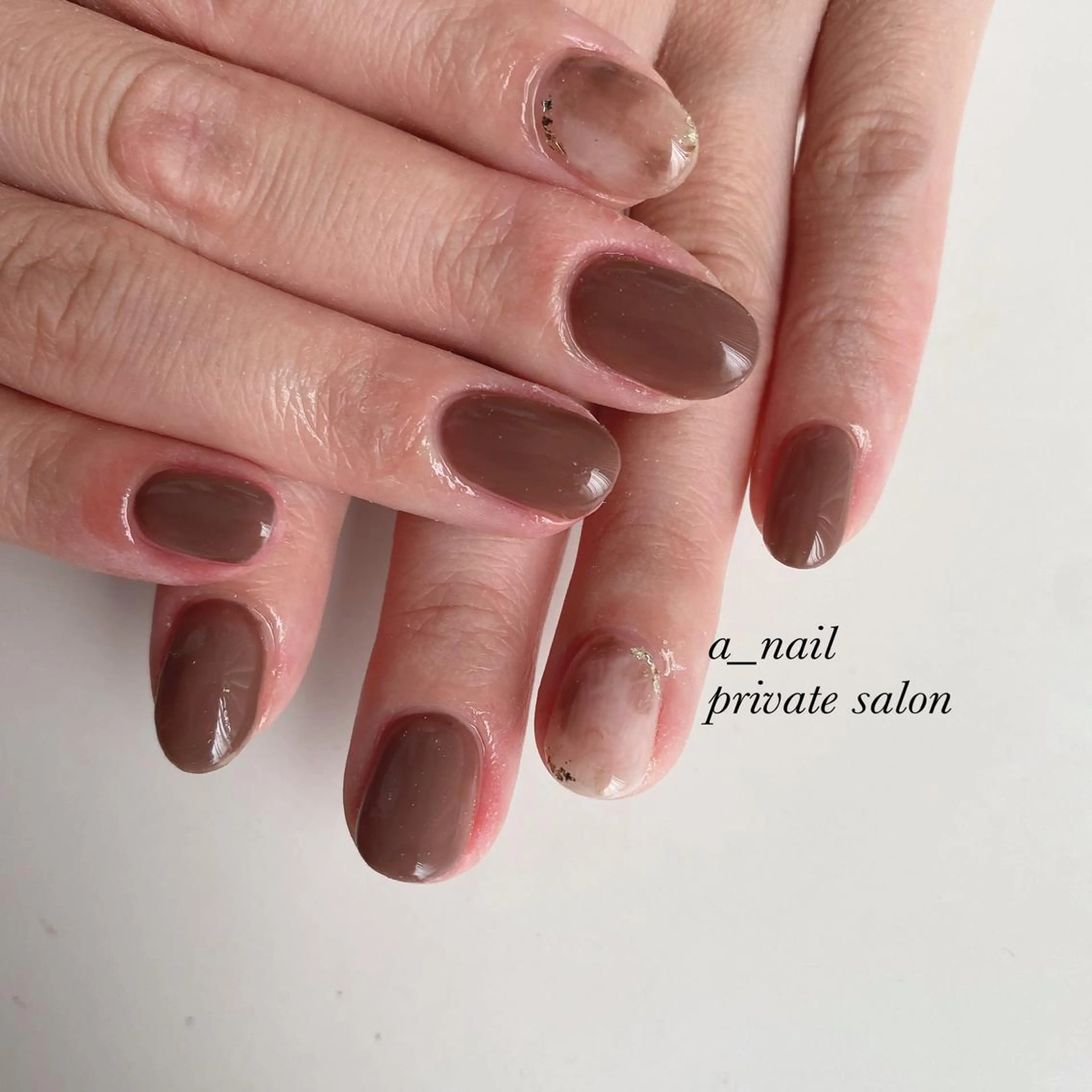 ネイル アニマル柄 アートネイル フレンチネイル ジェルネイル 氷ネイル・うるうるネイル 菅 恵奈のネイルデザイン