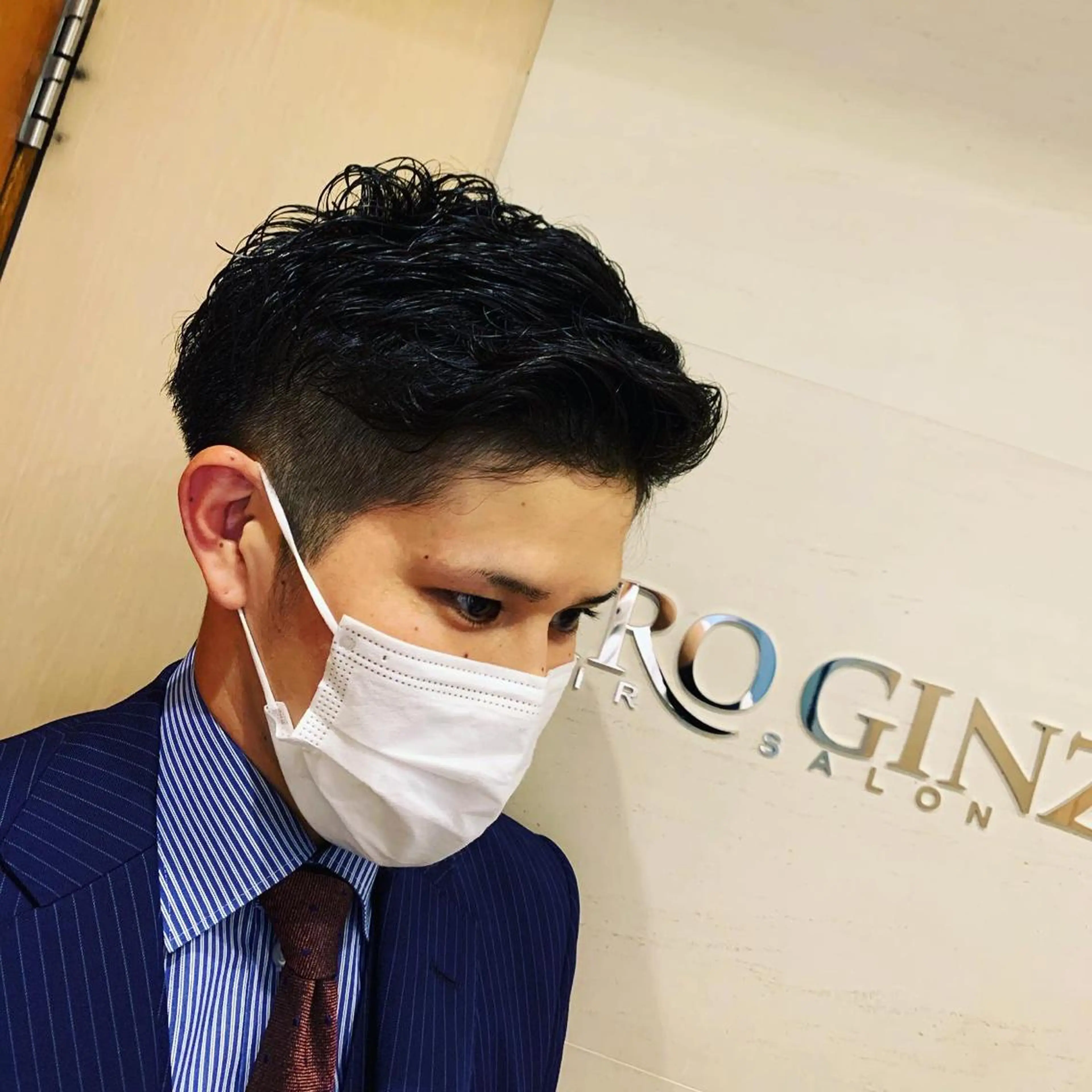 ショート パーマ メンズ カット パーマ ひらお あおとのヘアスタイル