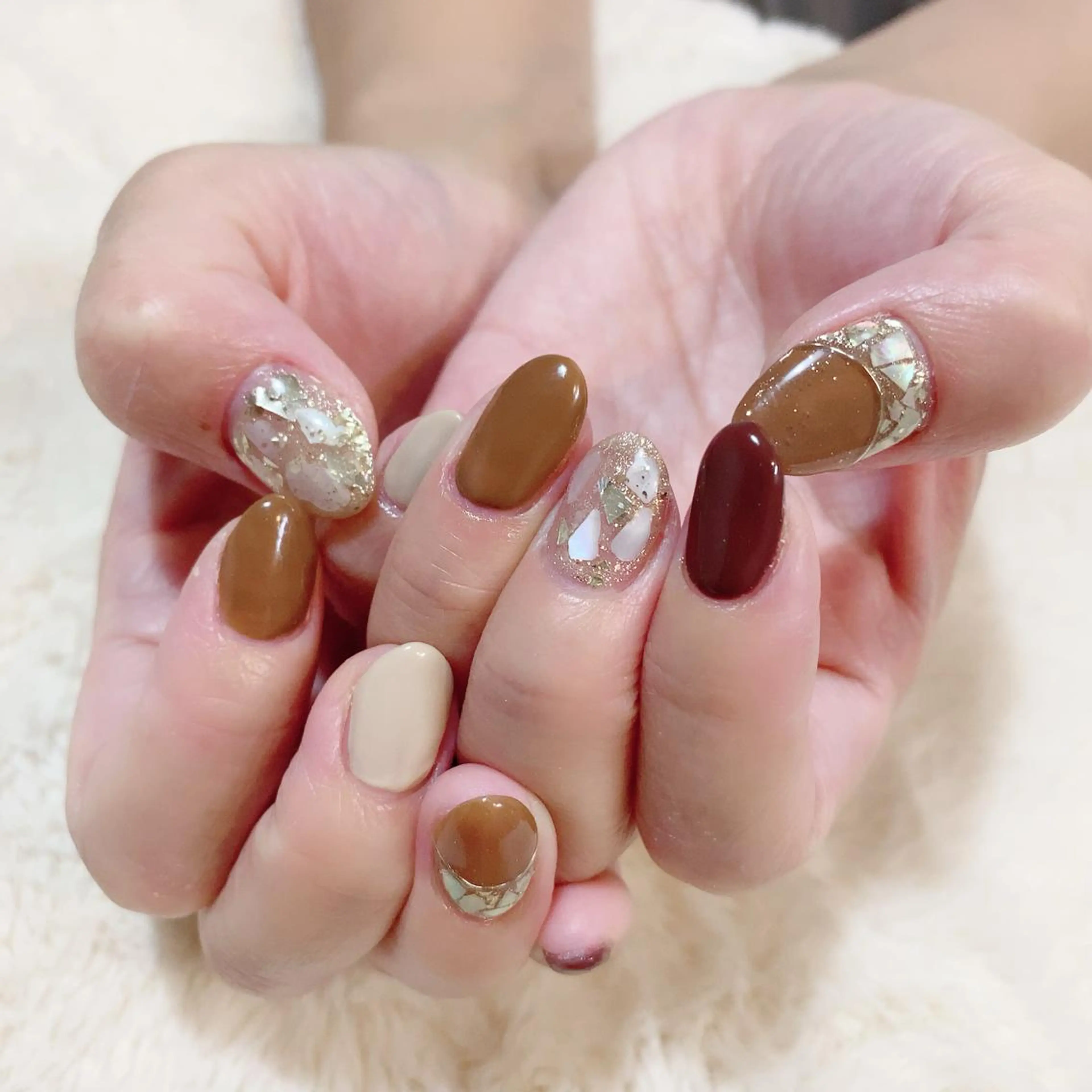 ネイル ラメ(グリッター) YAS 青柳 安代のネイルデザイン