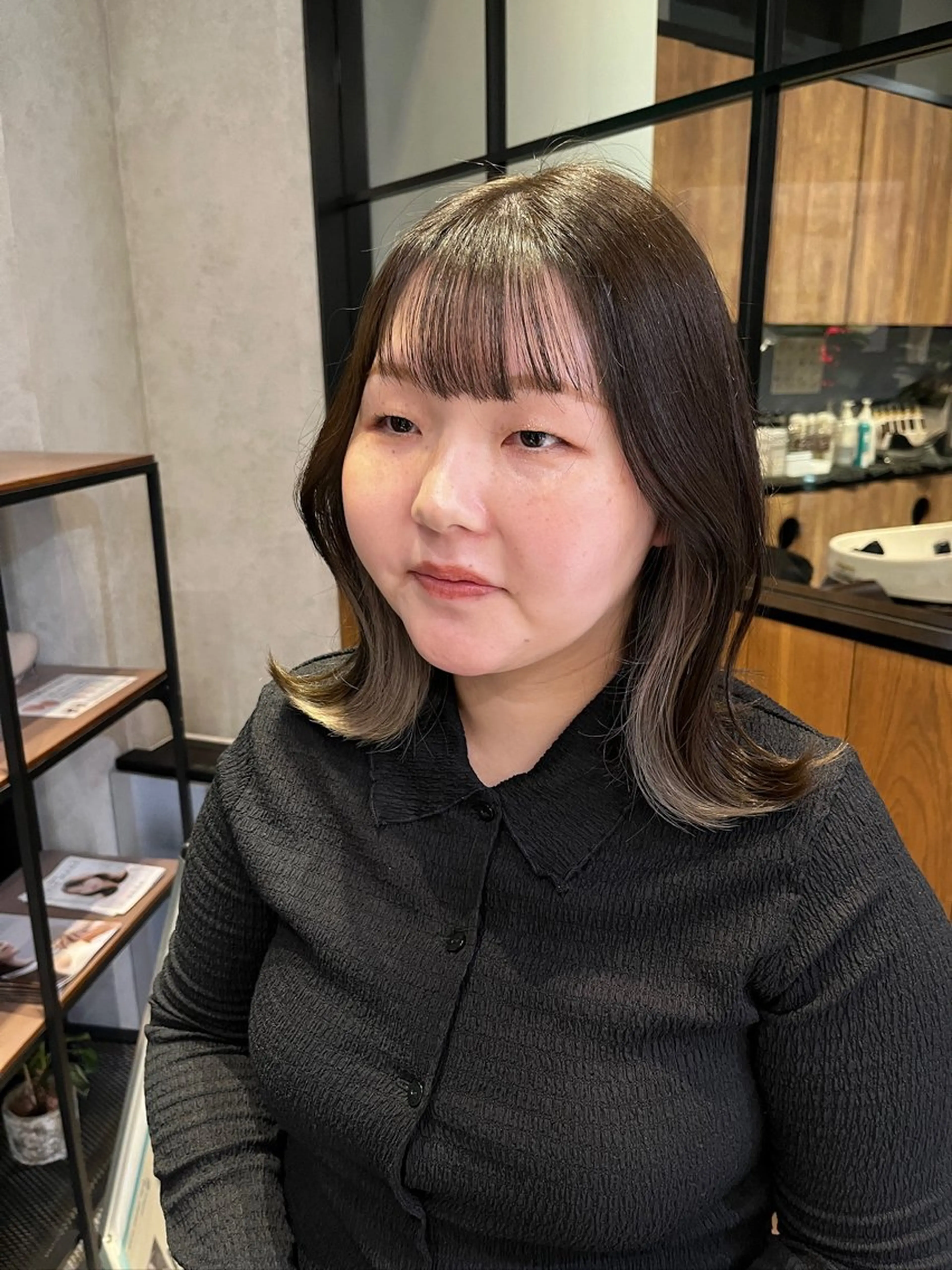 セミロング カラー yuuri🎀/大宮 /韓国ヘア/レイヤーのヘアスタイル