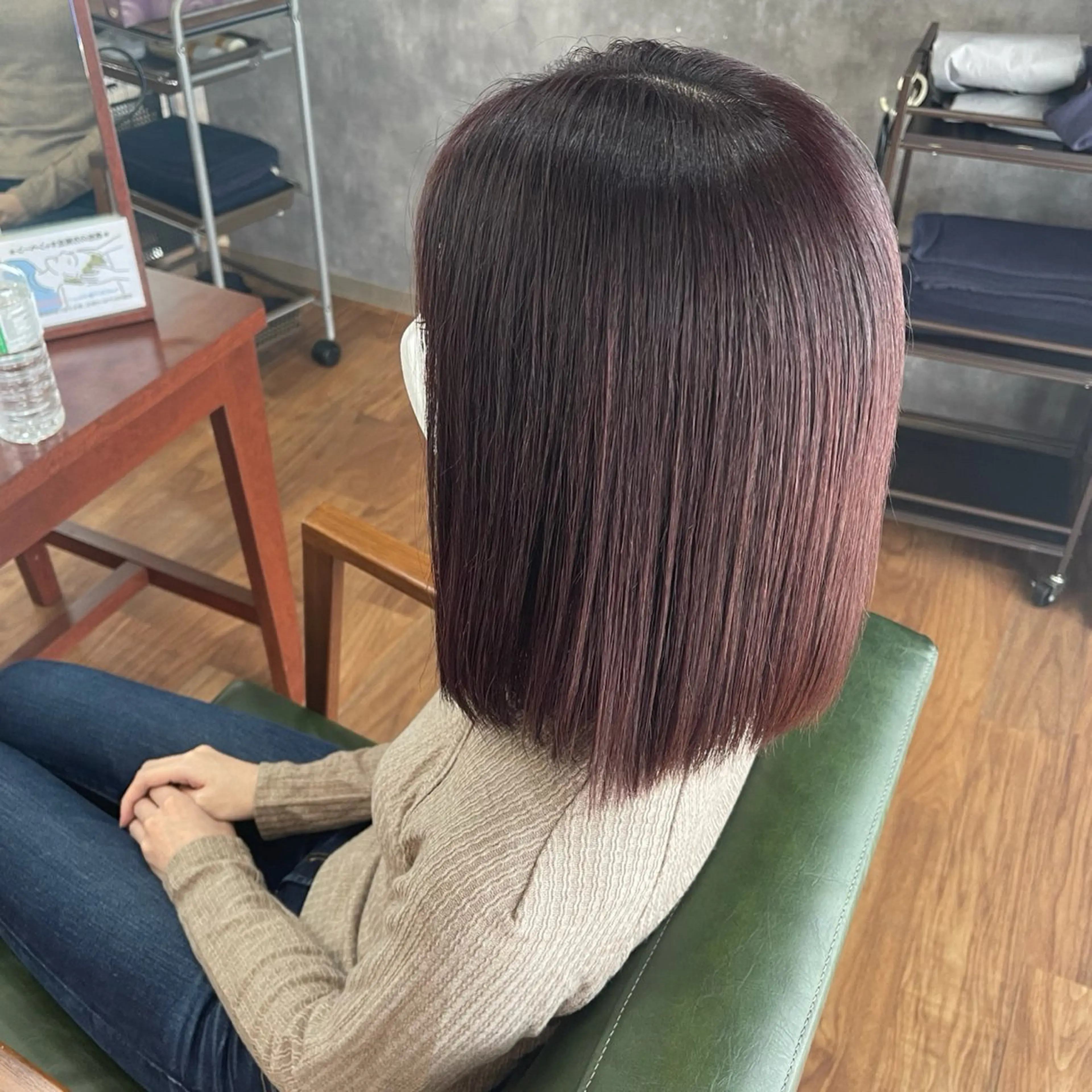 ミディアム カラー 透明感カラー ラベンダーカラー ピンクカラー ピンクラベンダー Amaris おおしまのヘアスタイル