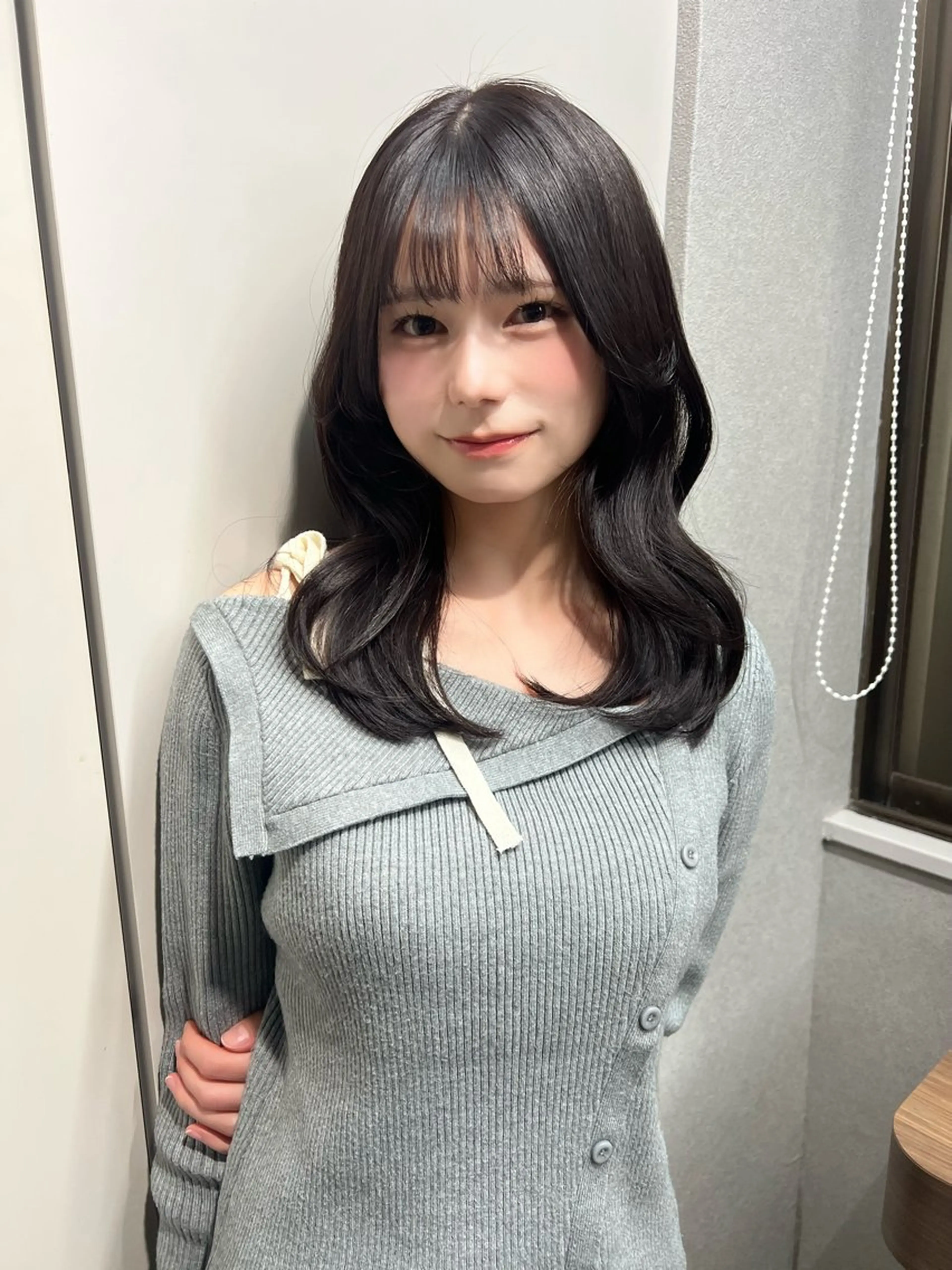 ミディアム カラー 透明感カラー 韓国風ヘア カット ヘアカラー トリートメント saya🍀/透明感 カラー/ヘアセットのヘアスタイル