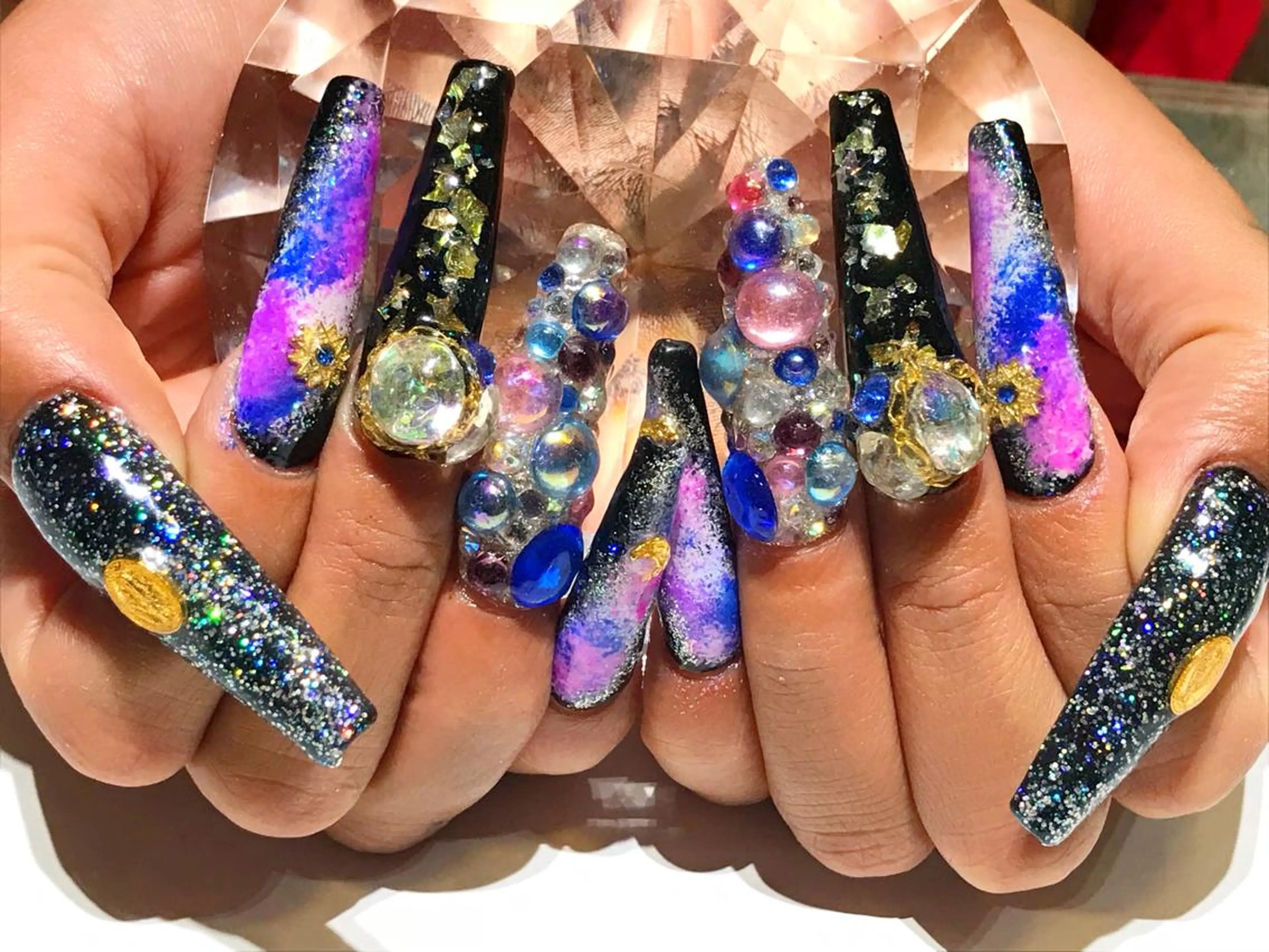 ネイル ロングネイル スカルプネイル YUN 💅のネイルデザイン