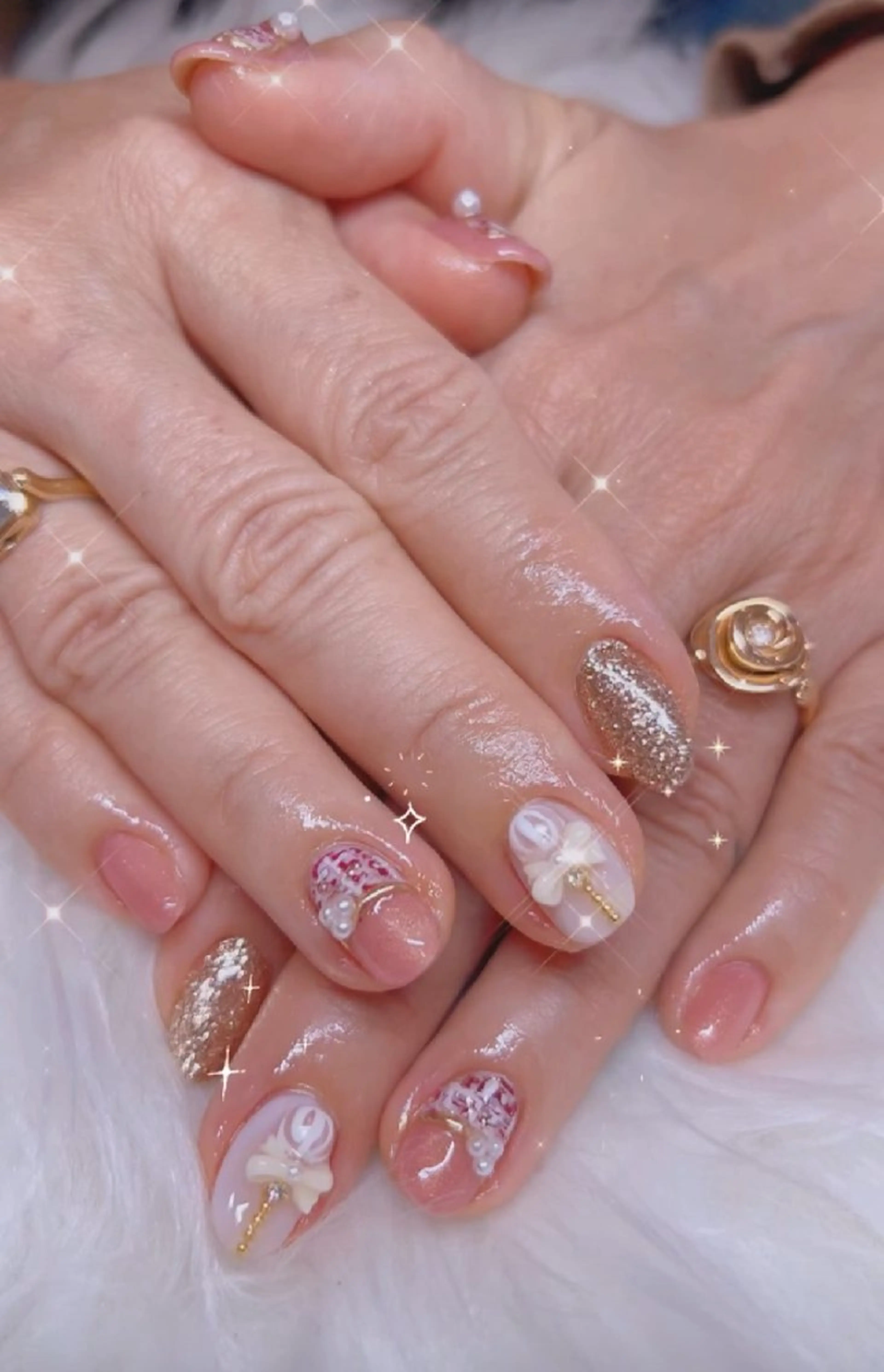 ネイル アートネイル 冬ネイル クリスマス ハンドネイル I LOVE ME NAIL.｡.:*♡のネイルデザイン