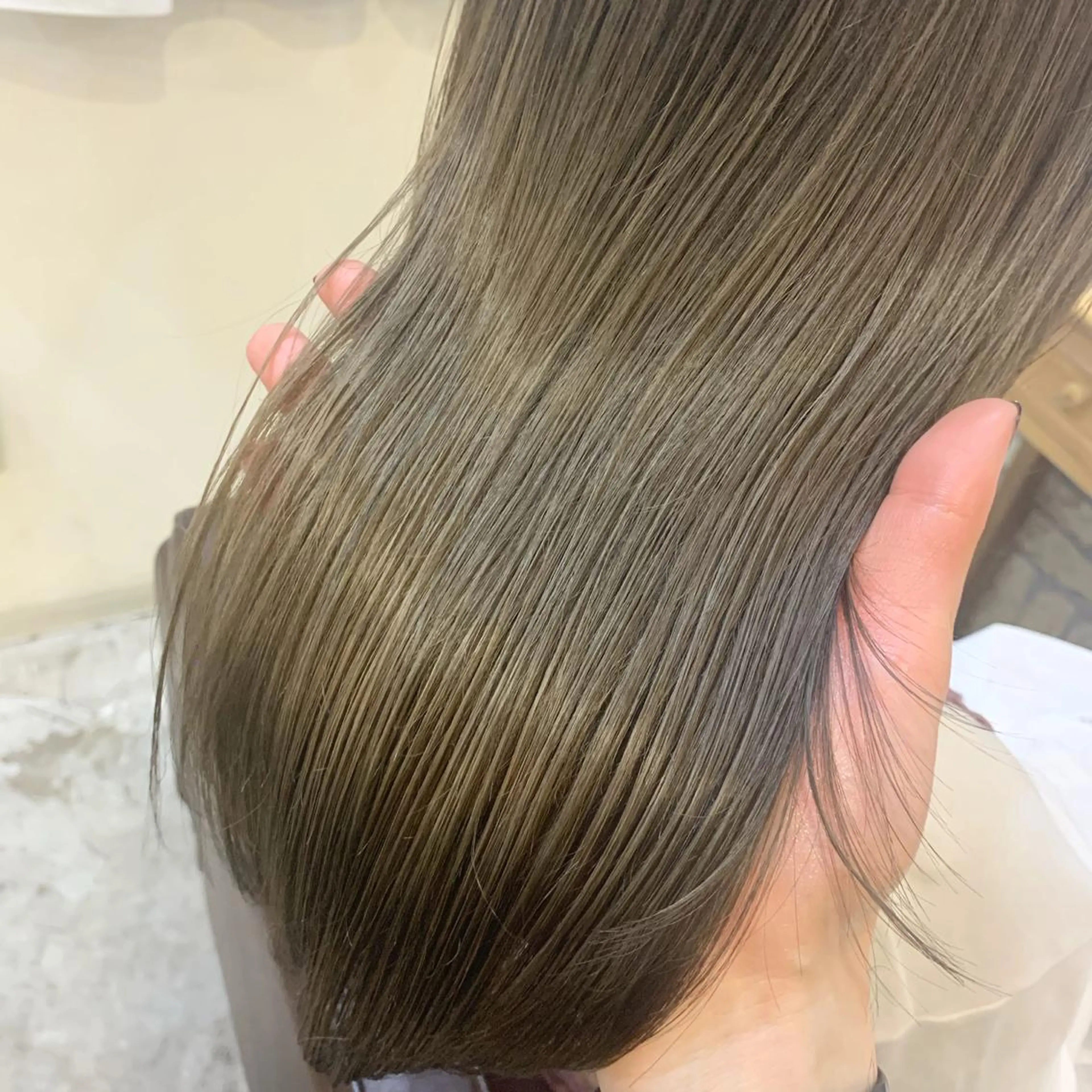 ミディアム 縮毛矯正×髪質改善 小笠原大樹のヘアスタイル