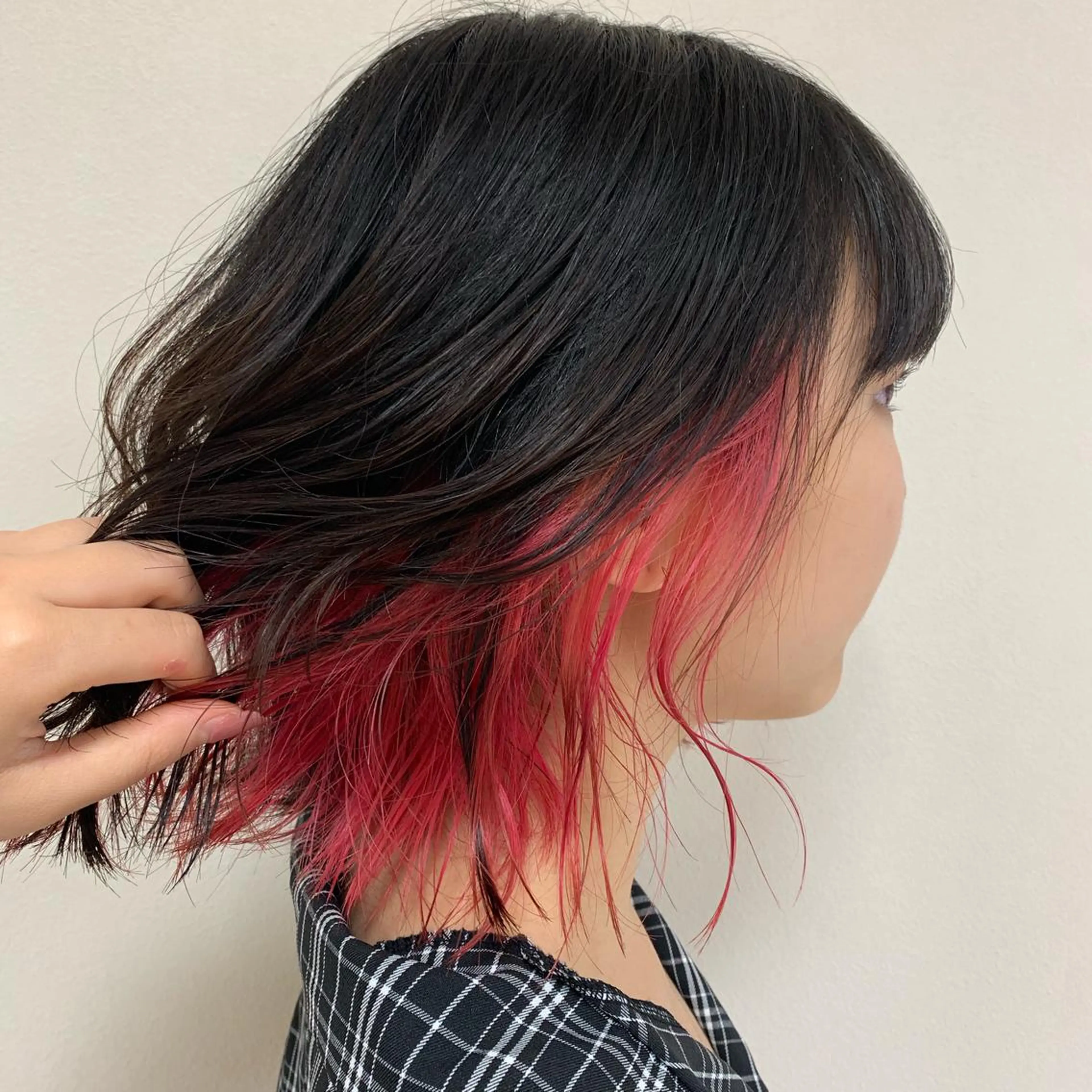 ミディアム カラー ヘアアレンジ ヘアカラー トリートメント 【Sweep】おじま のぞみのヘアスタイル