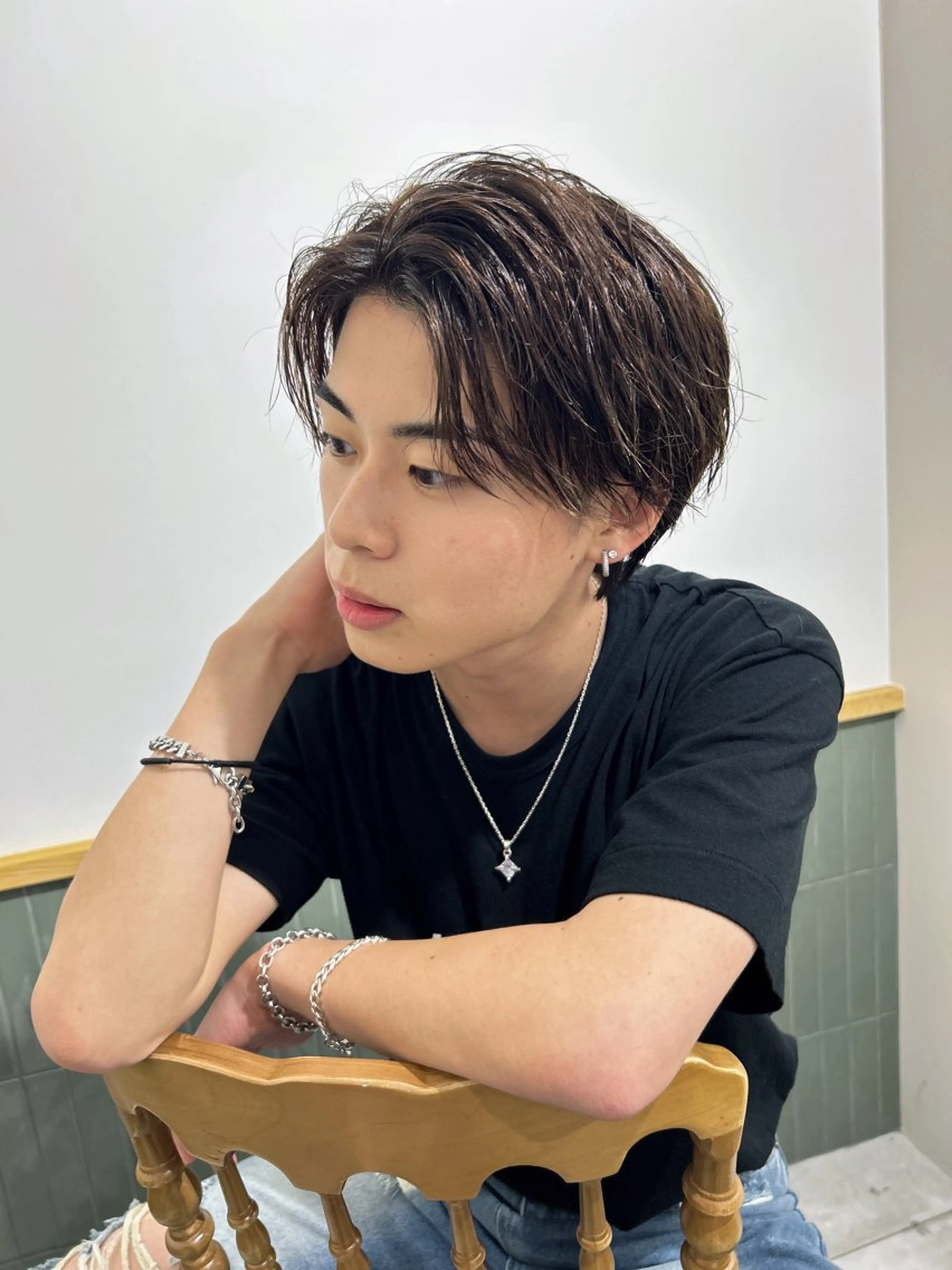 ミディアム カラー ヘアアレンジ ミディアムパーマ アディクシーカラー イルミナカラー カット パーマ ヘッドスパ ヘアセット 【代表】 たき〜のヘアスタイル