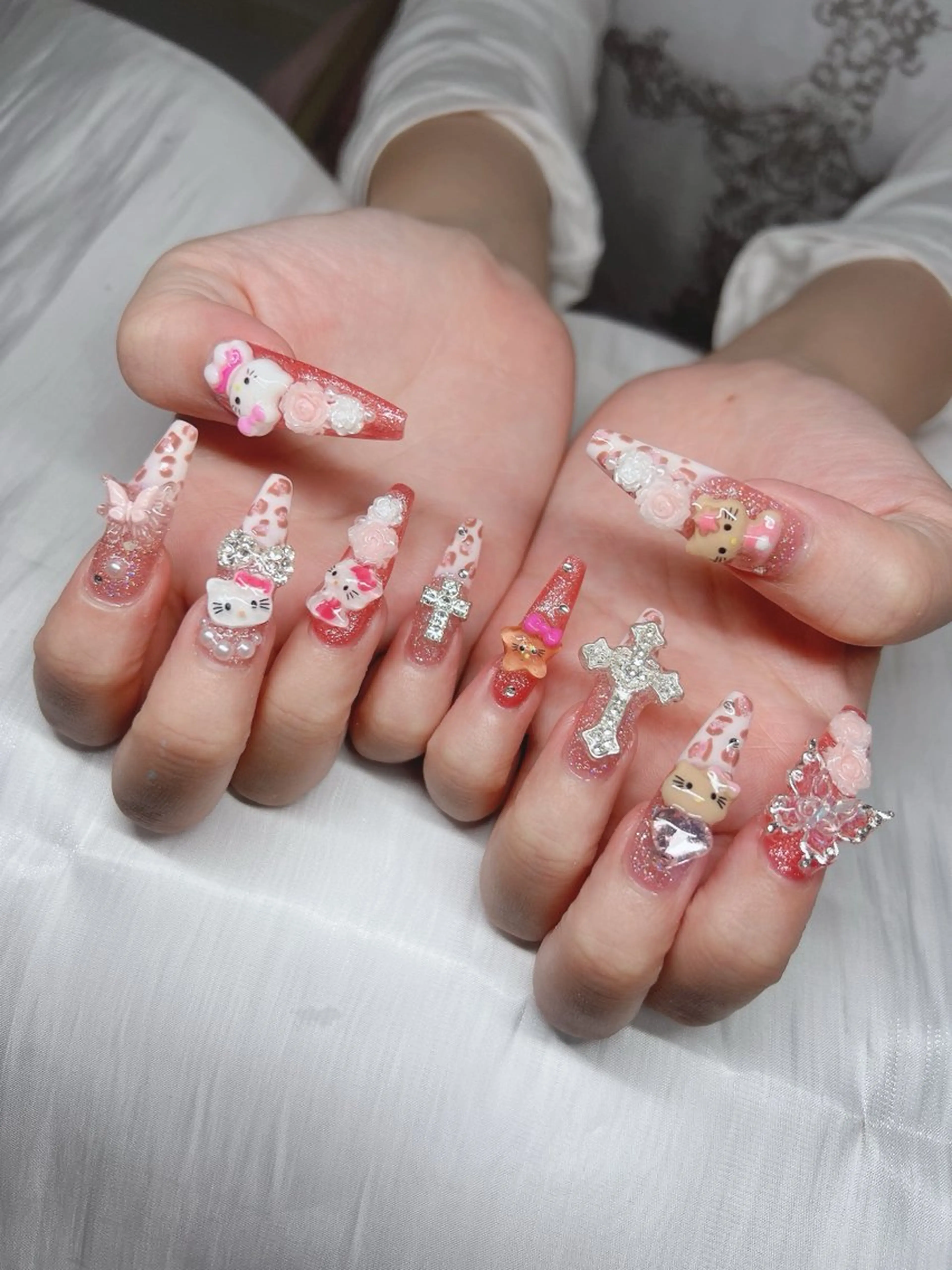 ネイル 長さ出し グラデーション キラキラネイル マグネットネイル ニュアンスネイル Lee Nails チップ長さだし専門店のネイルデザイン