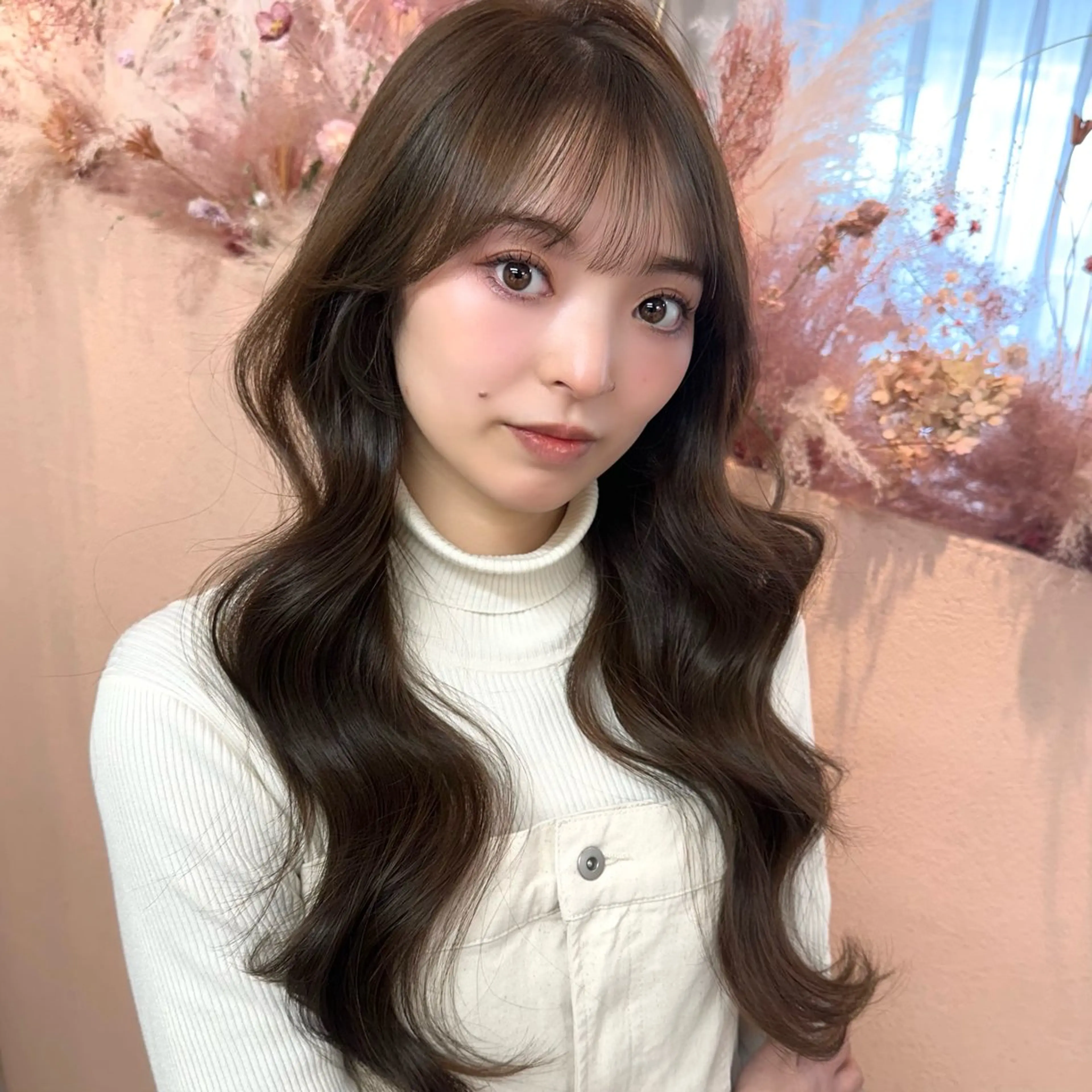 ロング 韓国風ヘア 韓国ヘア🦢🖤 Sayumiのヘアスタイル