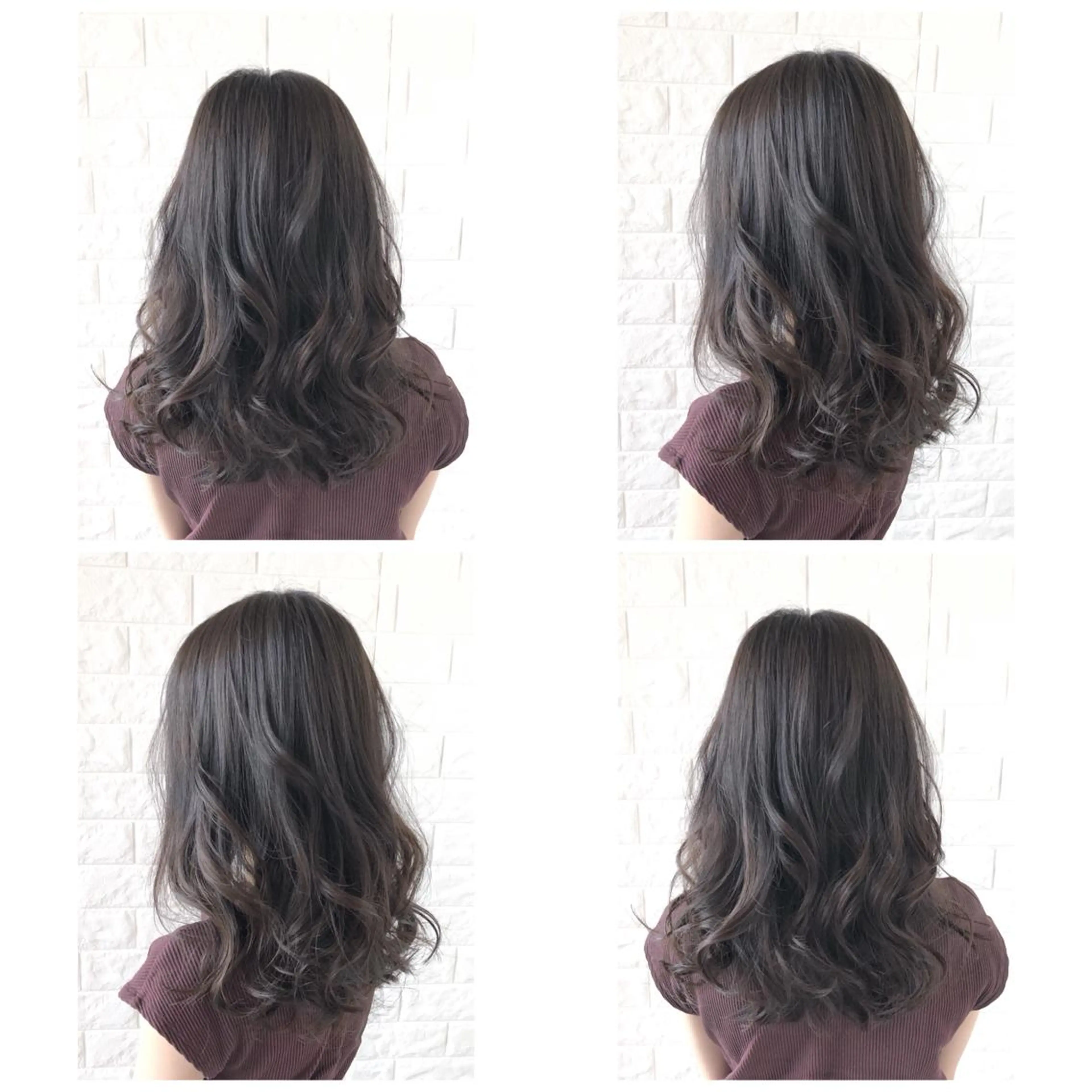 セミロング カラー アッシュ アッシュブラウン ブラウンカラー 透明感カラー イルミナカラー カット ヘアカラー トリートメント 髪質改善特化KIZU /艶髪研究（京都）のヘアスタイル