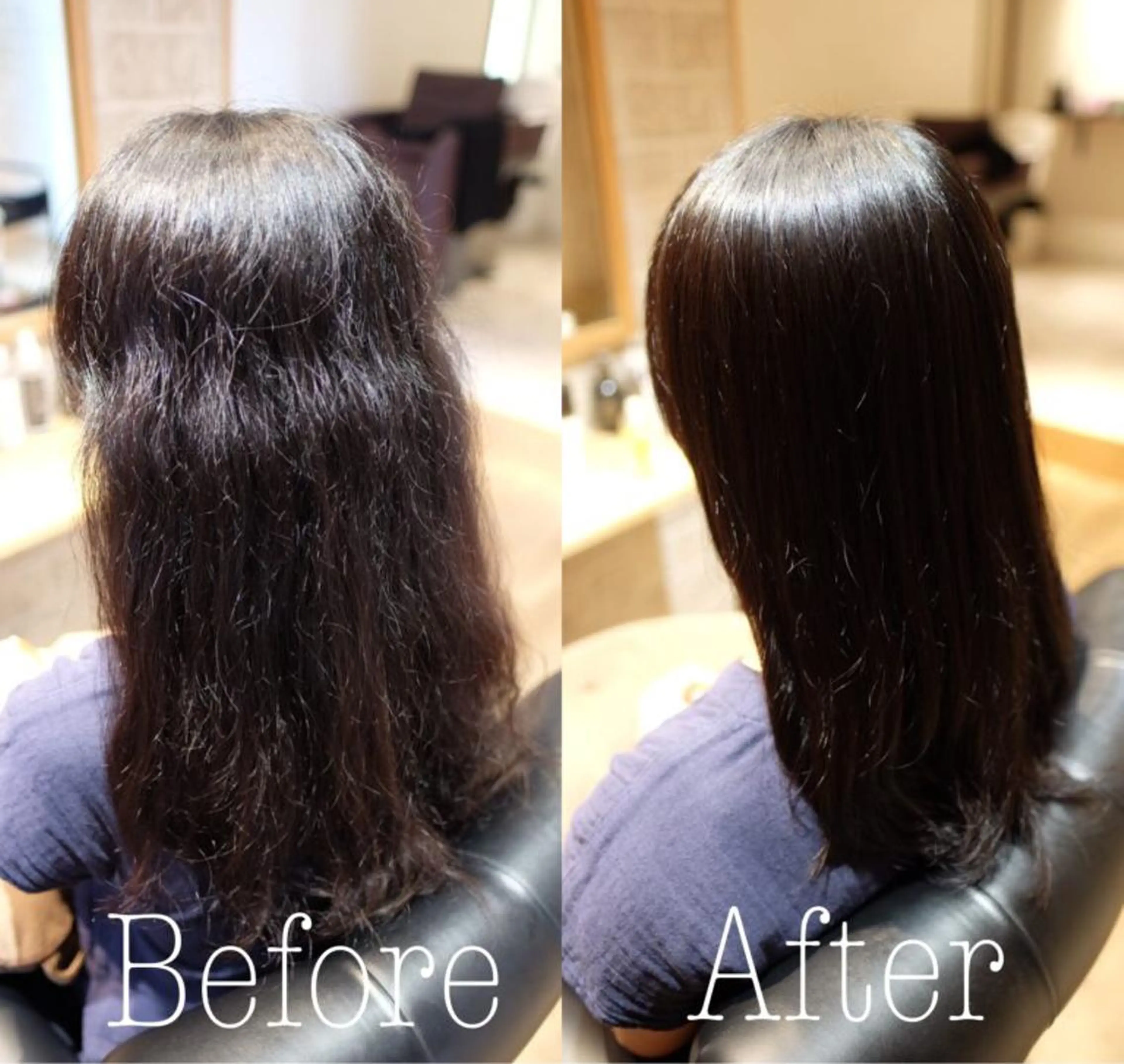 セミロング カット 縮毛矯正 トリートメント 💐伊勢崎/髪質改善 Dears 公式💐のヘアスタイル