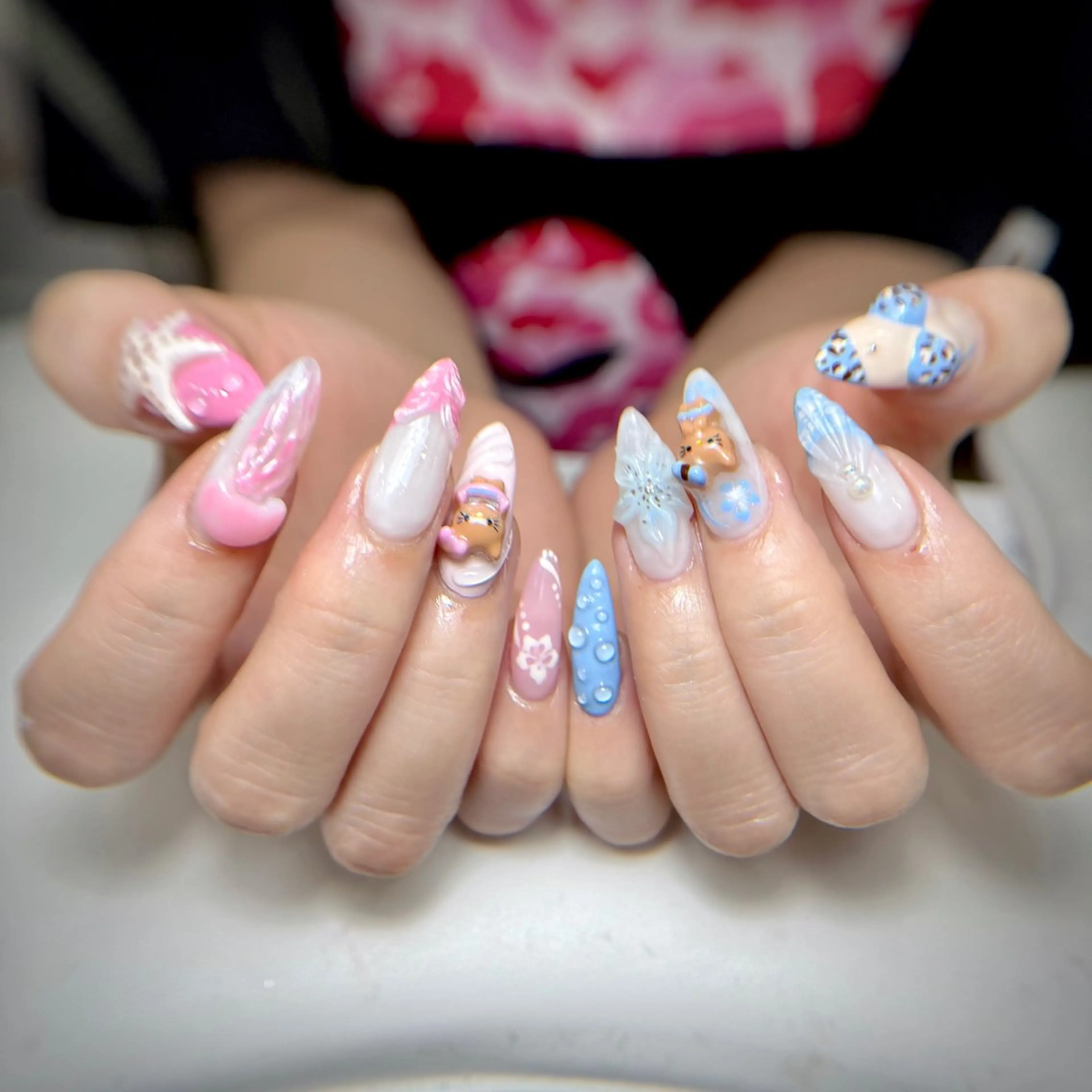 ネイル 長さ出し ジェルネイル オフィスネイル ワンカラーネイル パラジェル Michi Nail Staffのネイルデザイン